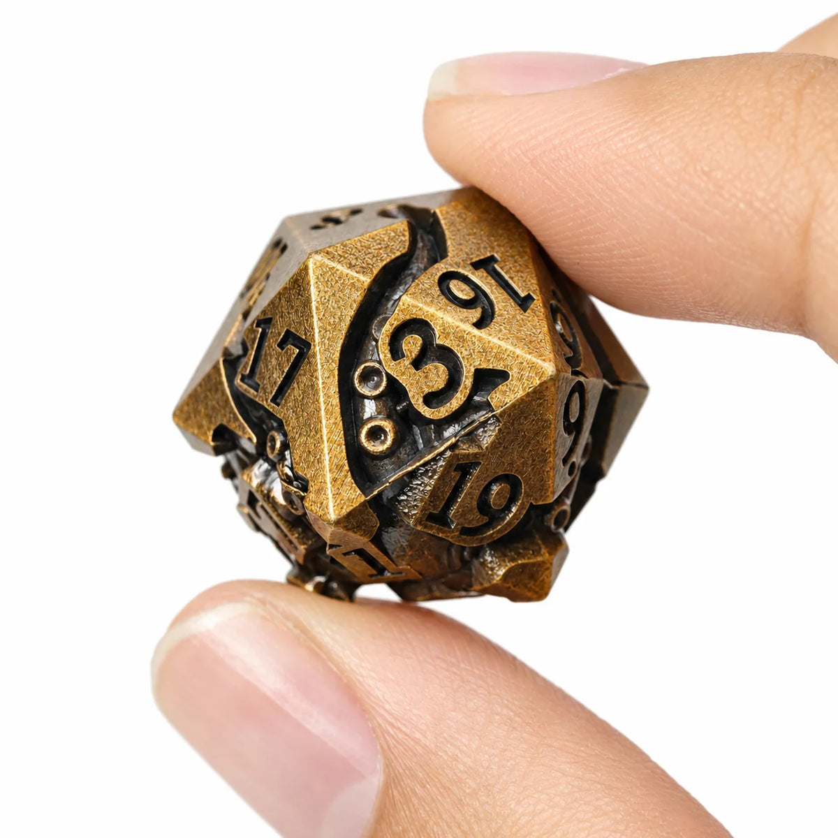 Masters Dice Eldritch Abyss – 7-Piece Sculpted Metal Dice Set | Tentacle Horror TTRPG Dice