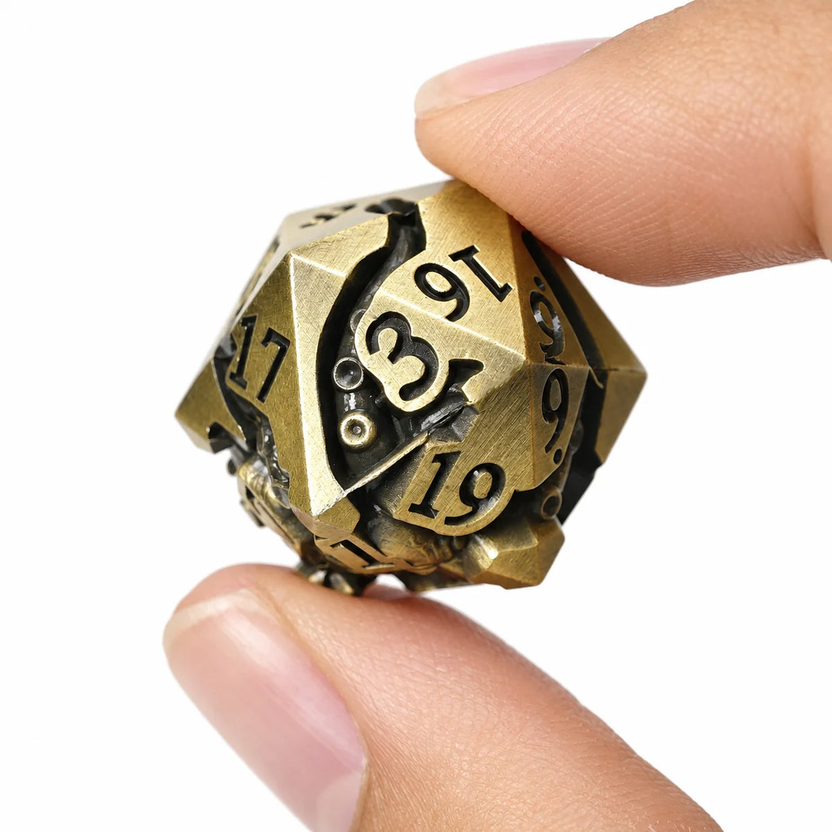 Masters Dice Eldritch Abyss – 7-Piece Sculpted Metal Dice Set | Tentacle Horror TTRPG Dice
