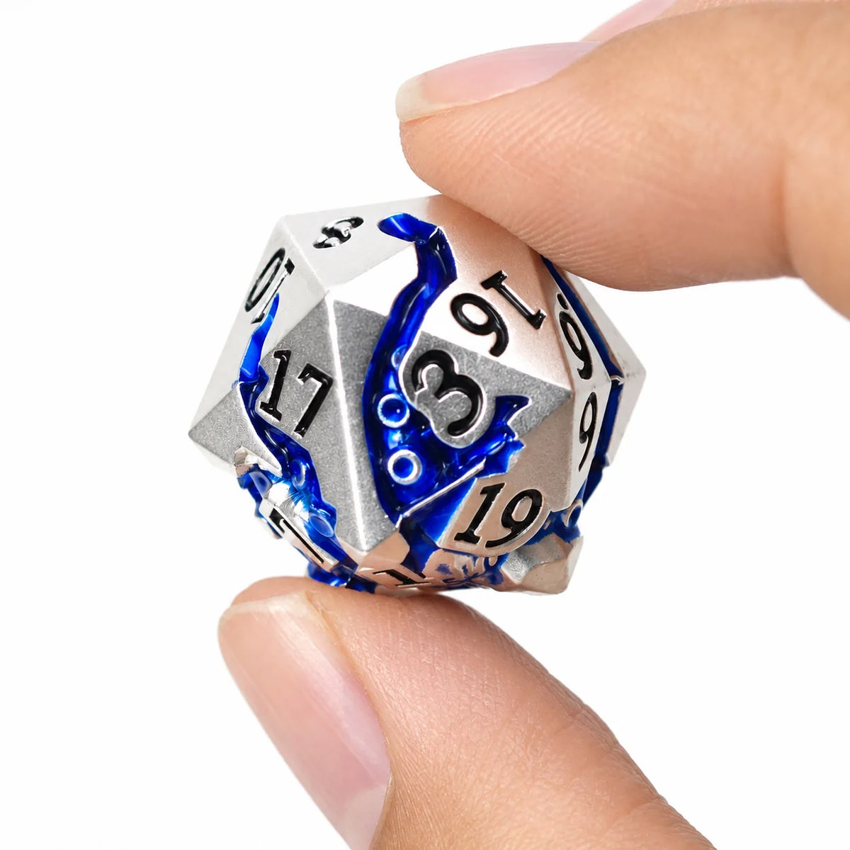Masters Dice Eldritch Abyss – 7-Piece Sculpted Metal Dice Set | Tentacle Horror TTRPG Dice