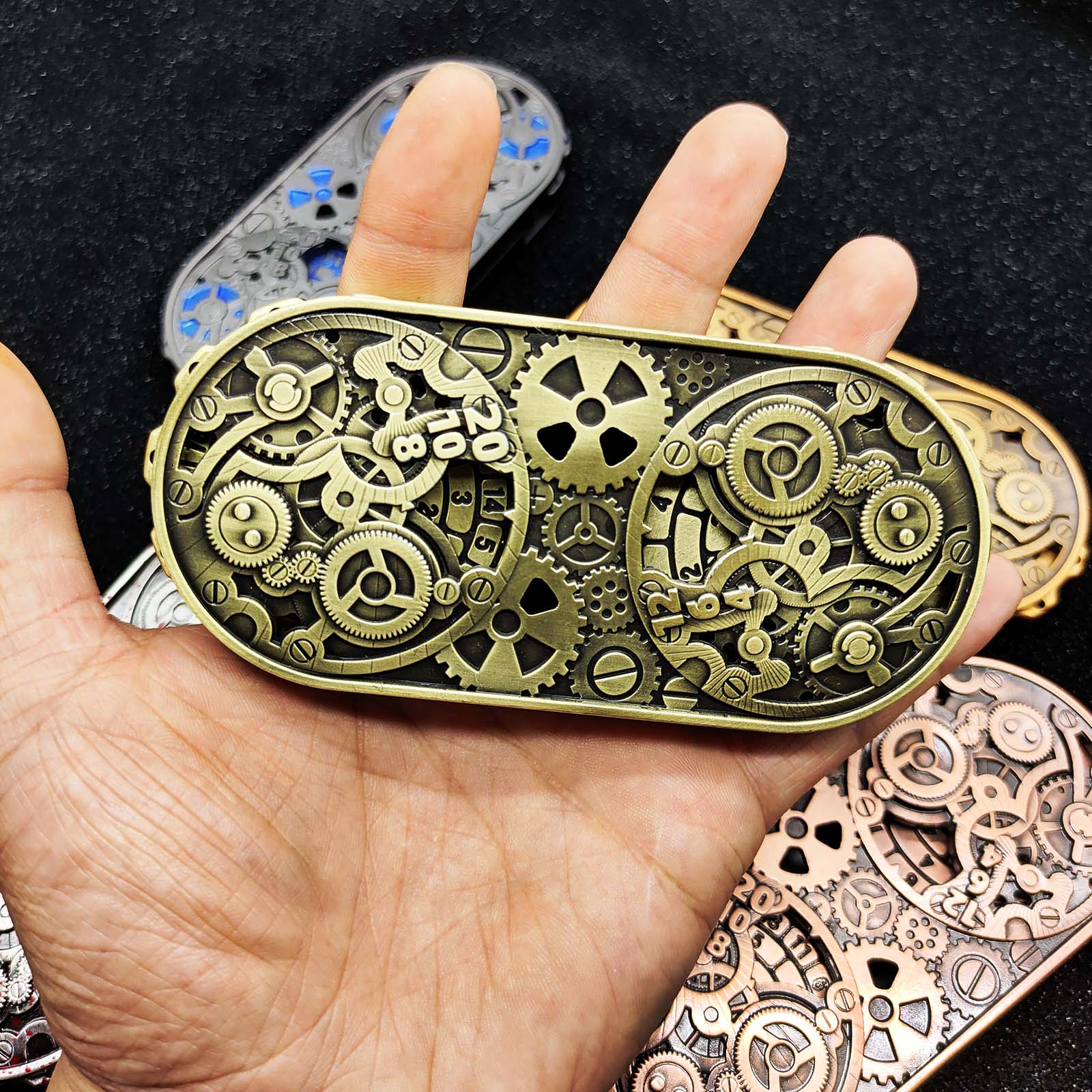 Masters Dice Artifact 001 – 7 - in - 1 Gearforged Spinner DND Dice for Dungeon Masters & True Fans - Masters Dice