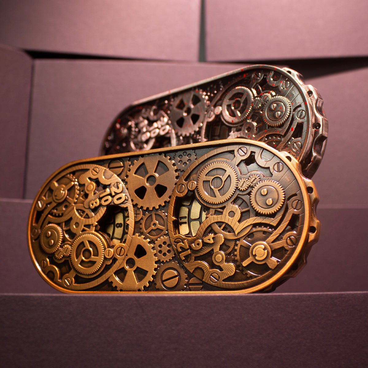 Masters Dice Artifact 001 – 7 - in - 1 Gearforged Spinner DND Dice for Dungeon Masters & True Fans - Masters Dice