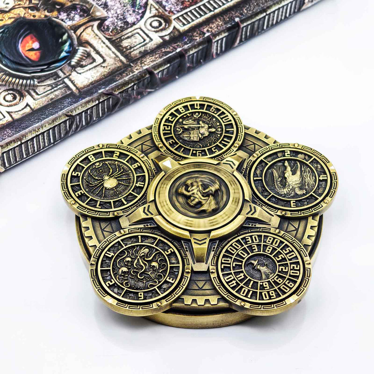 Masters Dice Sigil #001 - The Array | 7-in-1 Planetary Spinner DND Dice