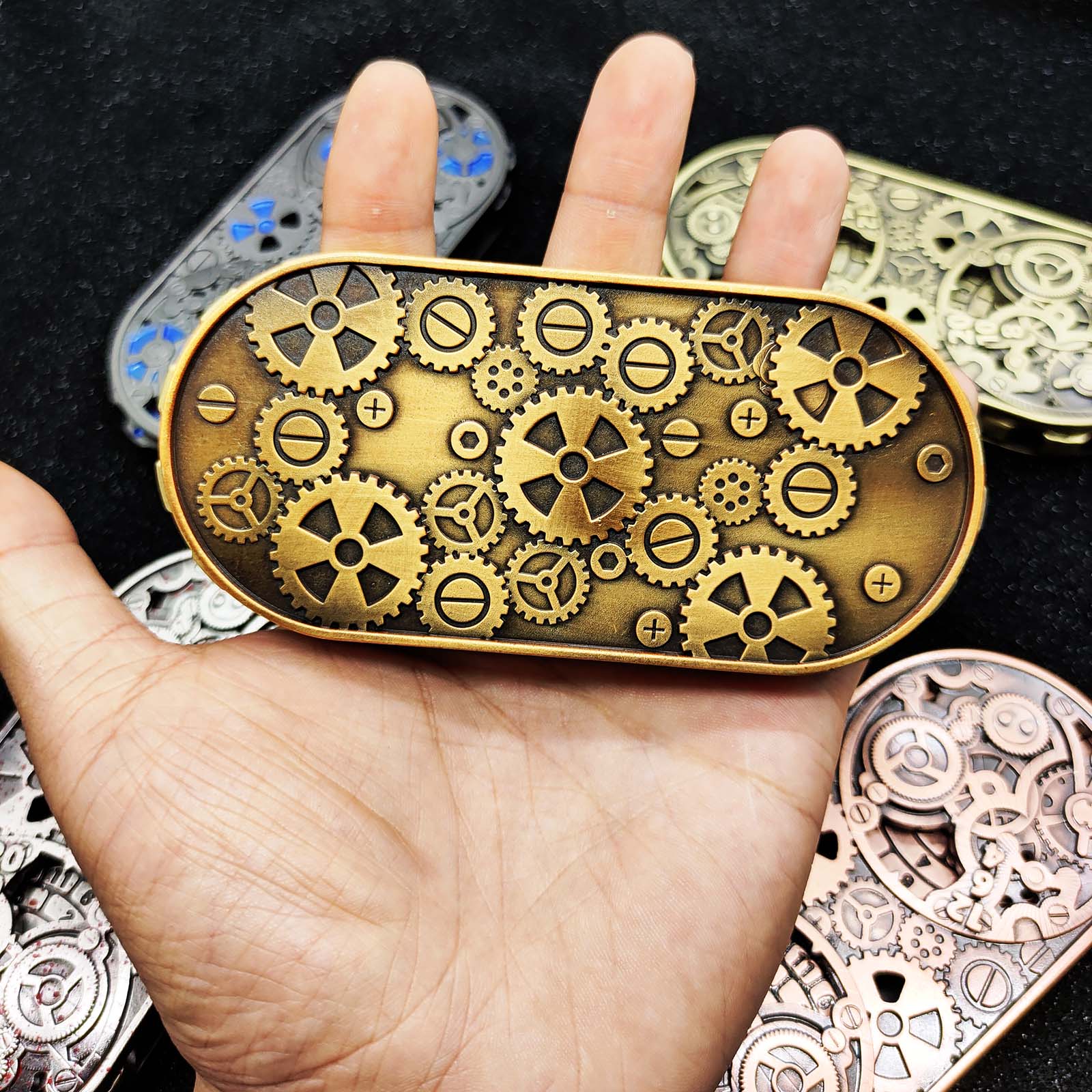 Masters Dice Artifact 001 – 7 - in - 1 Gearforged Spinner DND Dice for Dungeon Masters & True Fans - Masters Dice