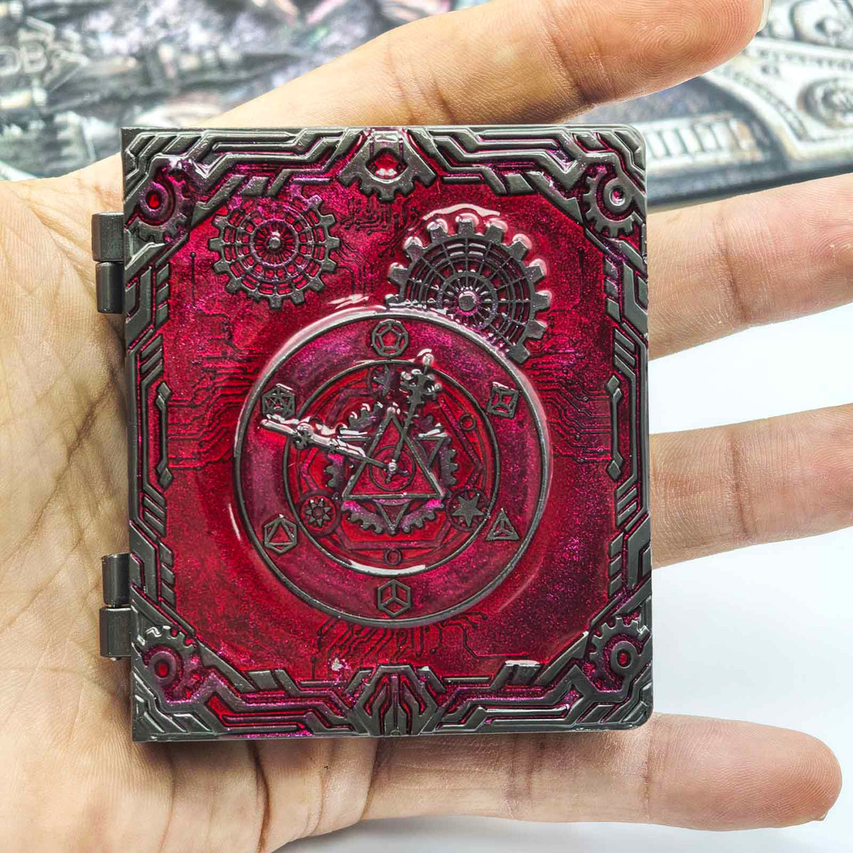 Masters Dice Codex #002 – Grimoire | 7-in-1 Pocket Spinner DND Dice Set
