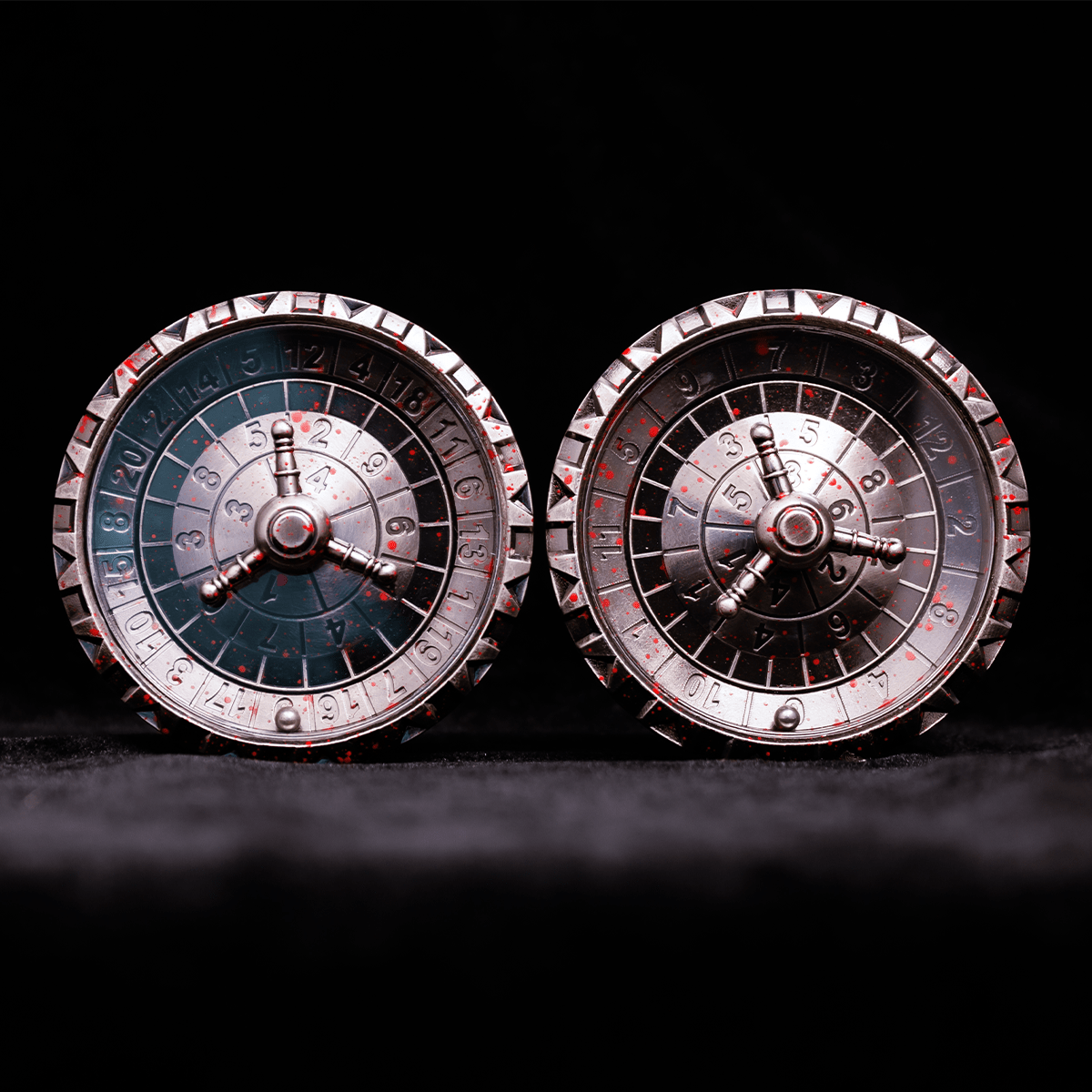 Masters Dice Talisman 001 – Dual Roulette Spinner DND Dice Set for Dungeon Masters & True Fans - Masters Dice