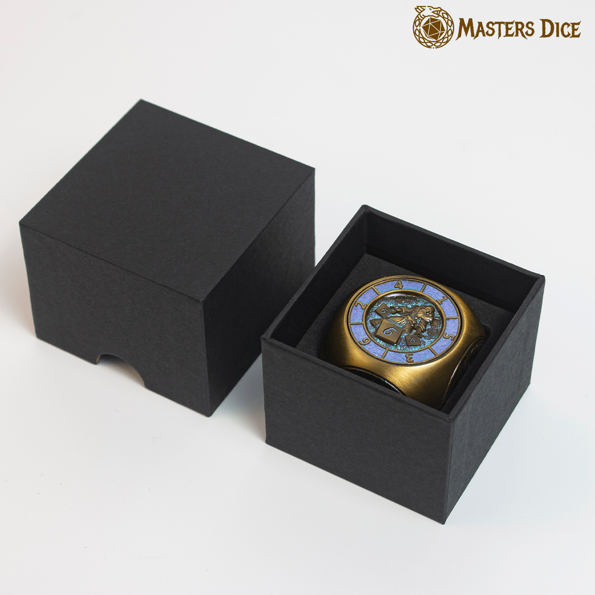 Masters Dice Relic 002 – 7 - in - 1 The Oracle’s Eye Cube Spinner DND Dice for Dungeon Masters & Collectors - Masters Dice