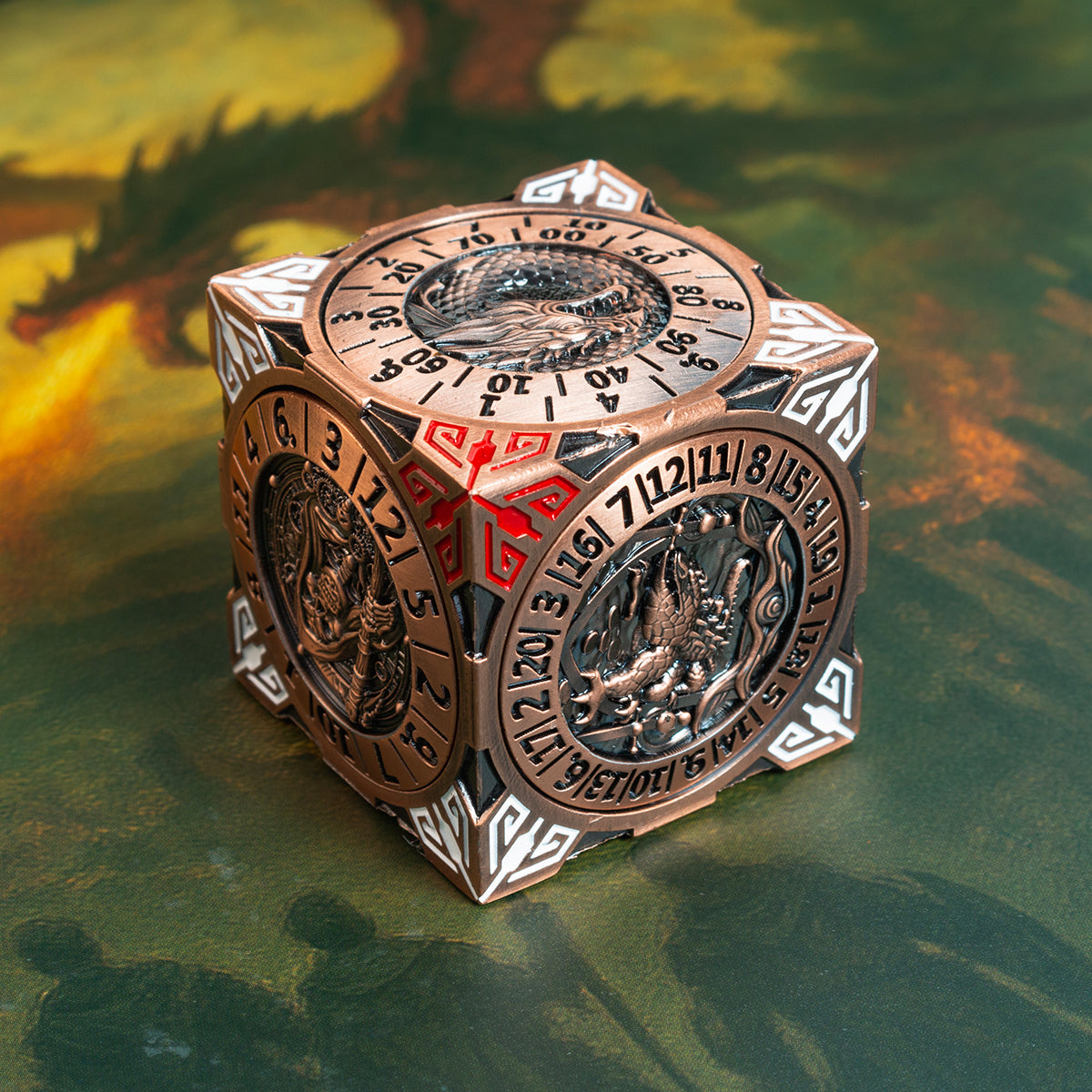 Masters Dice Relic #001 – 7-in-1 Monster Cube Spinner DND Dice
