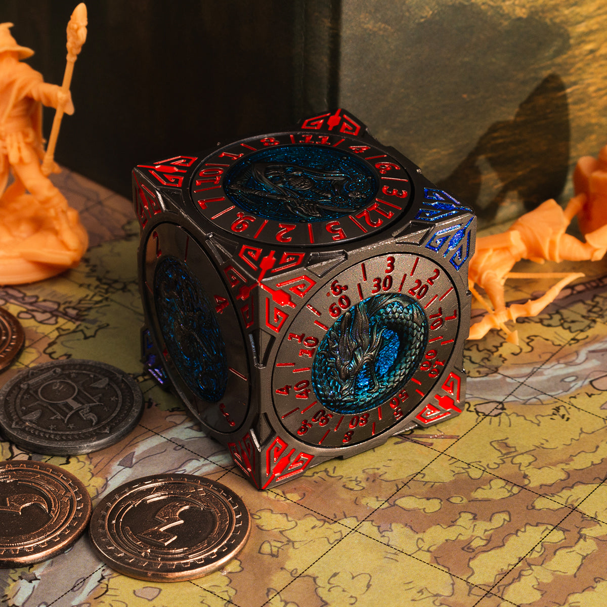 Masters Dice Relic #001 – 7-in-1 Monster Cube Spinner DND Dice