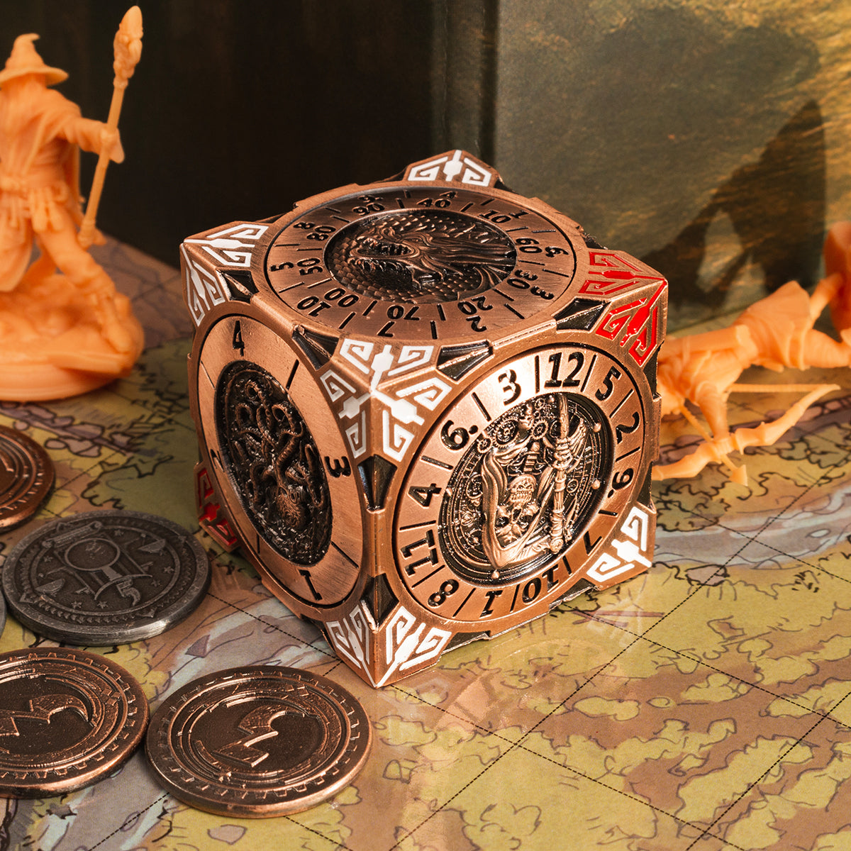 Masters Dice Relic #001 – 7-in-1 Monster Cube Spinner DND Dice