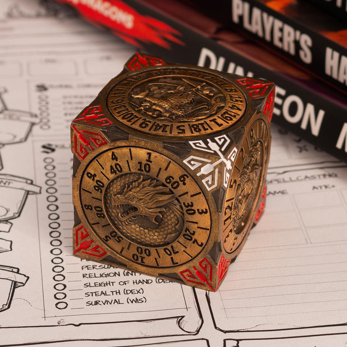 Masters Dice Relic #001 – 7-in-1 Monster Cube Spinner DND Dice