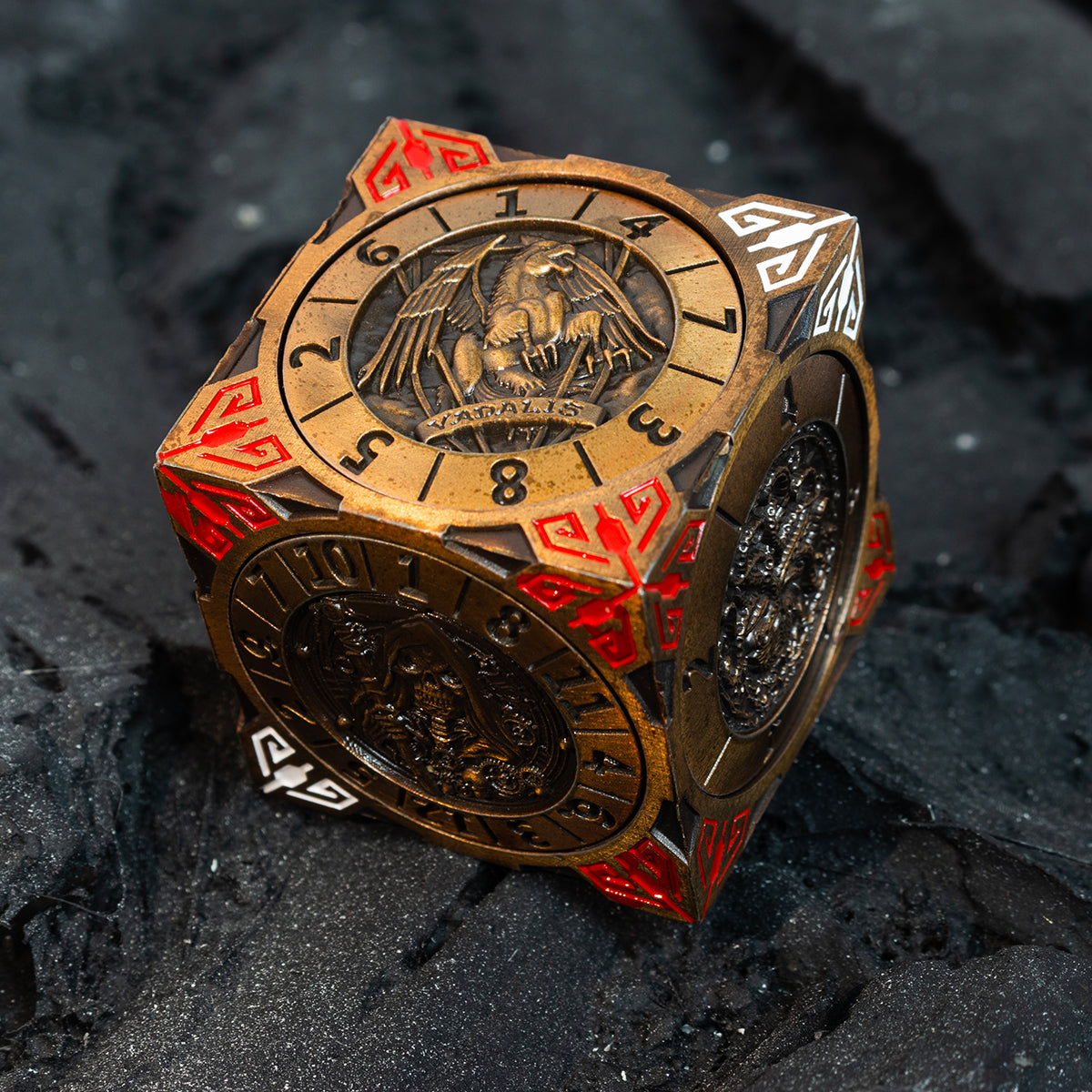 Masters Dice Relic #001 – 7-in-1 Monster Cube Spinner DND Dice