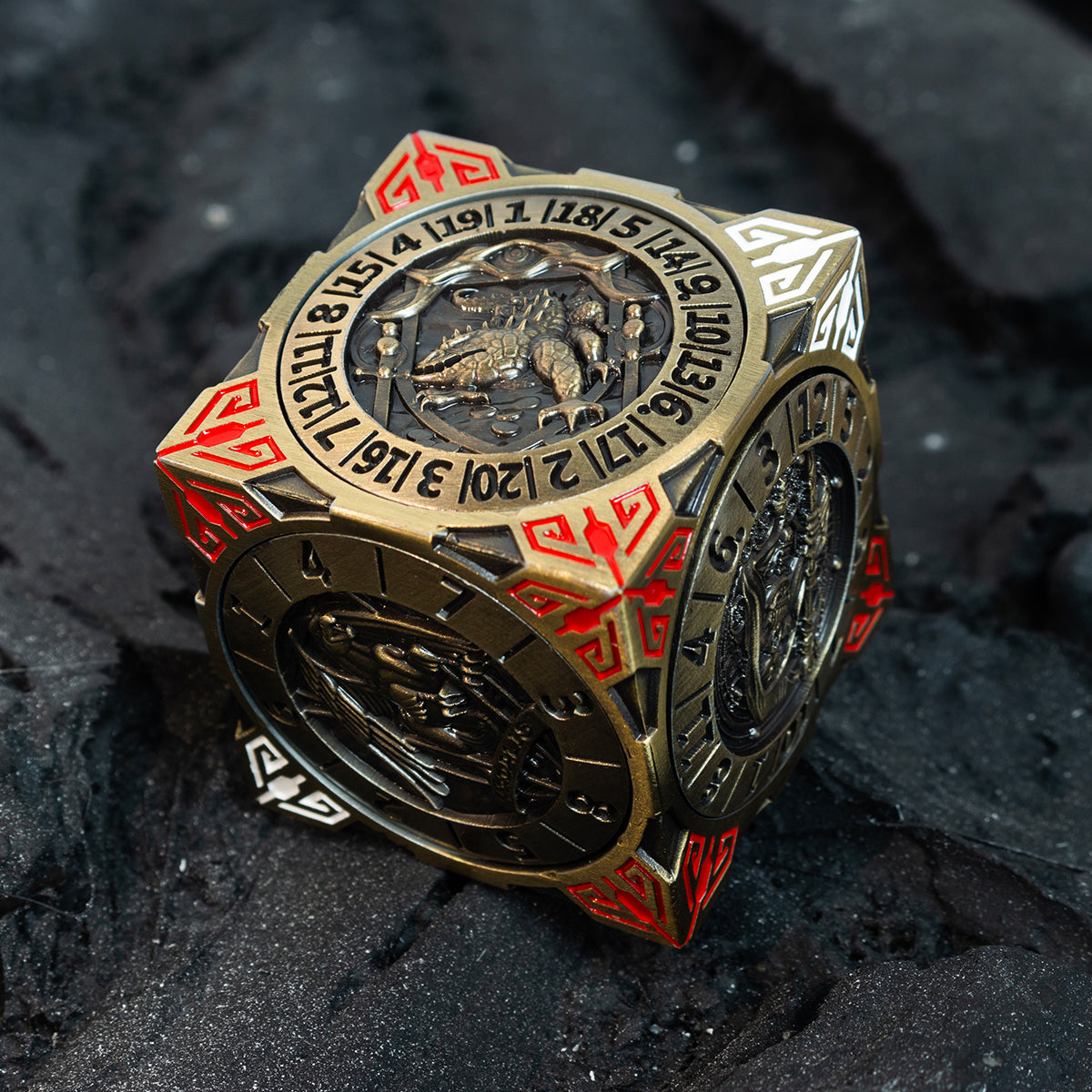 Masters Dice Relic #001 – 7-in-1 Monster Cube Spinner DND Dice