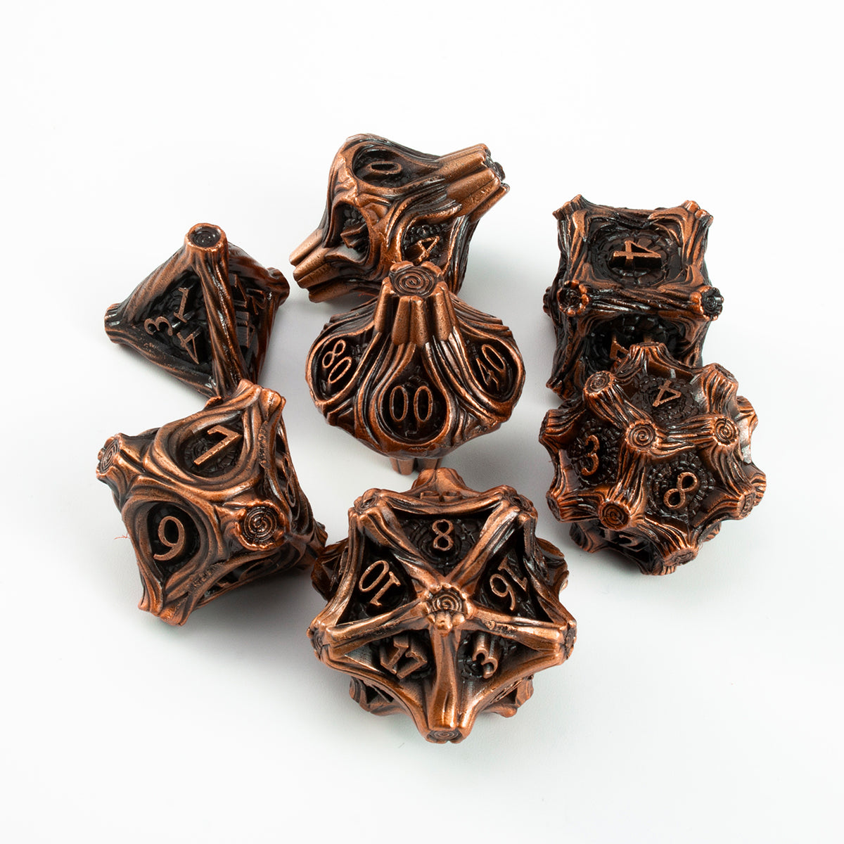 Masters Dice Timberbound No.1 – Premium Metal Dice Set for DND Fans & Dungeon Masters