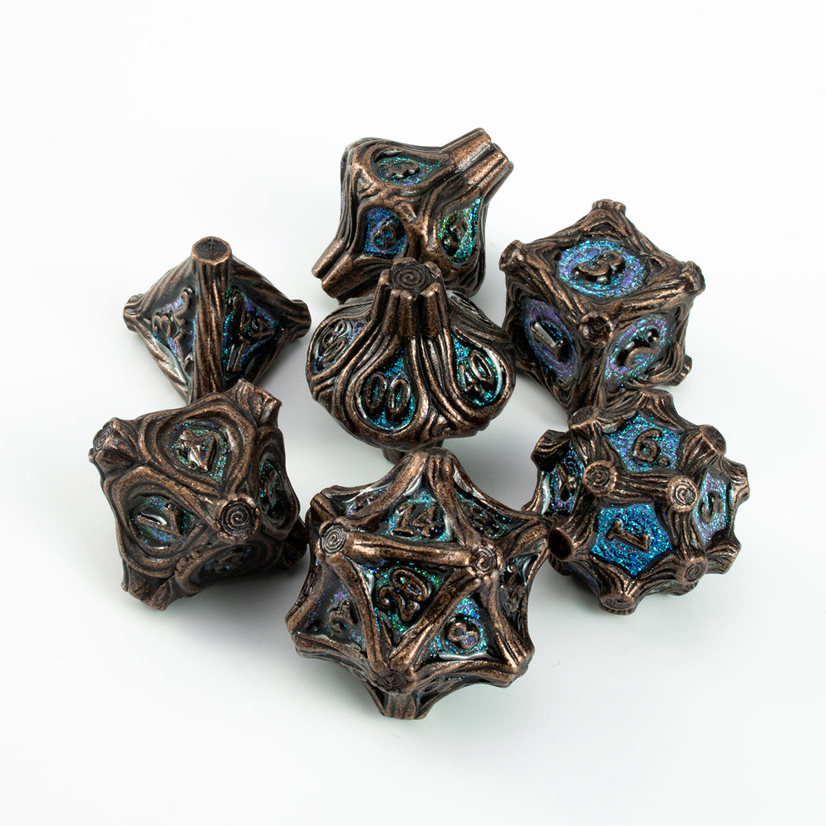 Masters Dice Timberbound No.1 – Premium Metal Dice Set for DND Fans & Dungeon Masters