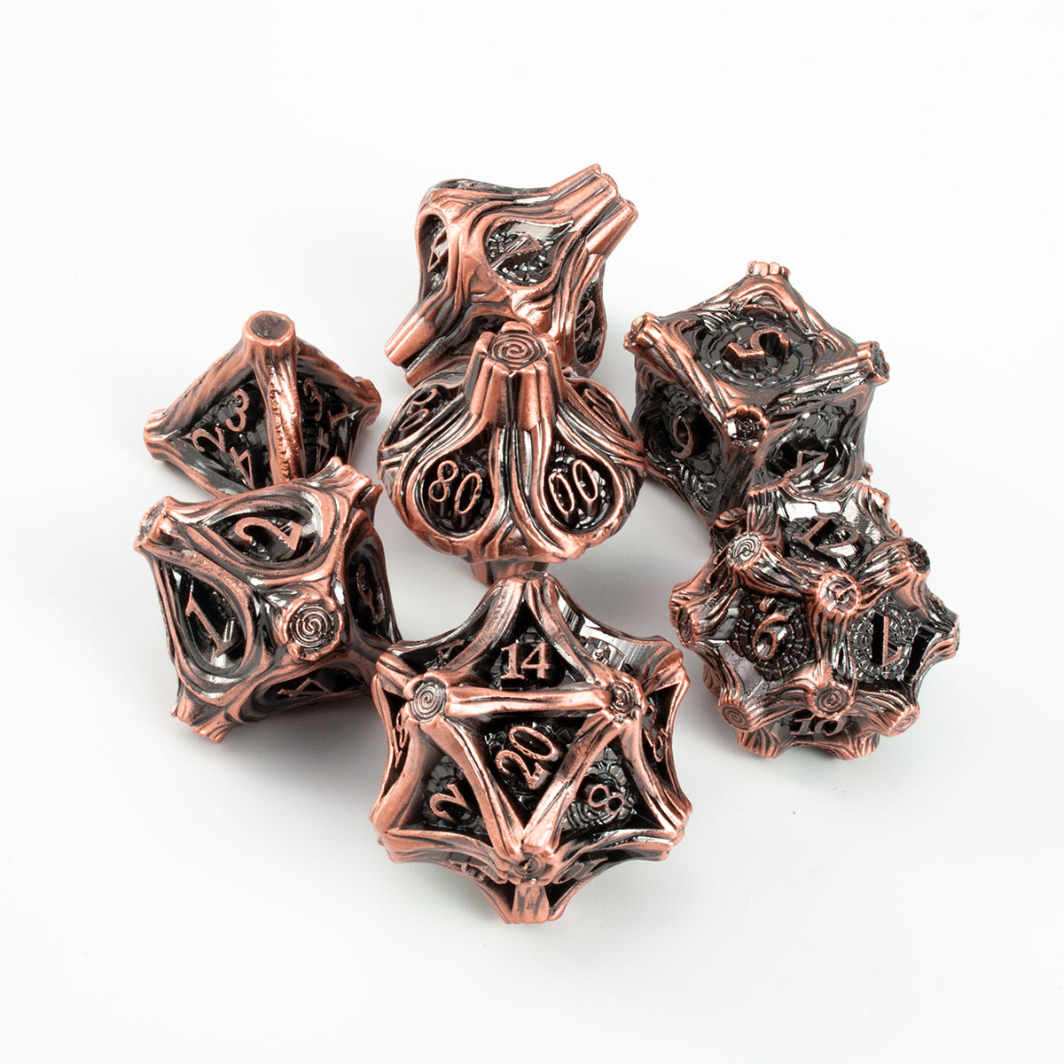 Masters Dice Timberbound No.1 – Premium Metal Dice Set for DND Fans & Dungeon Masters