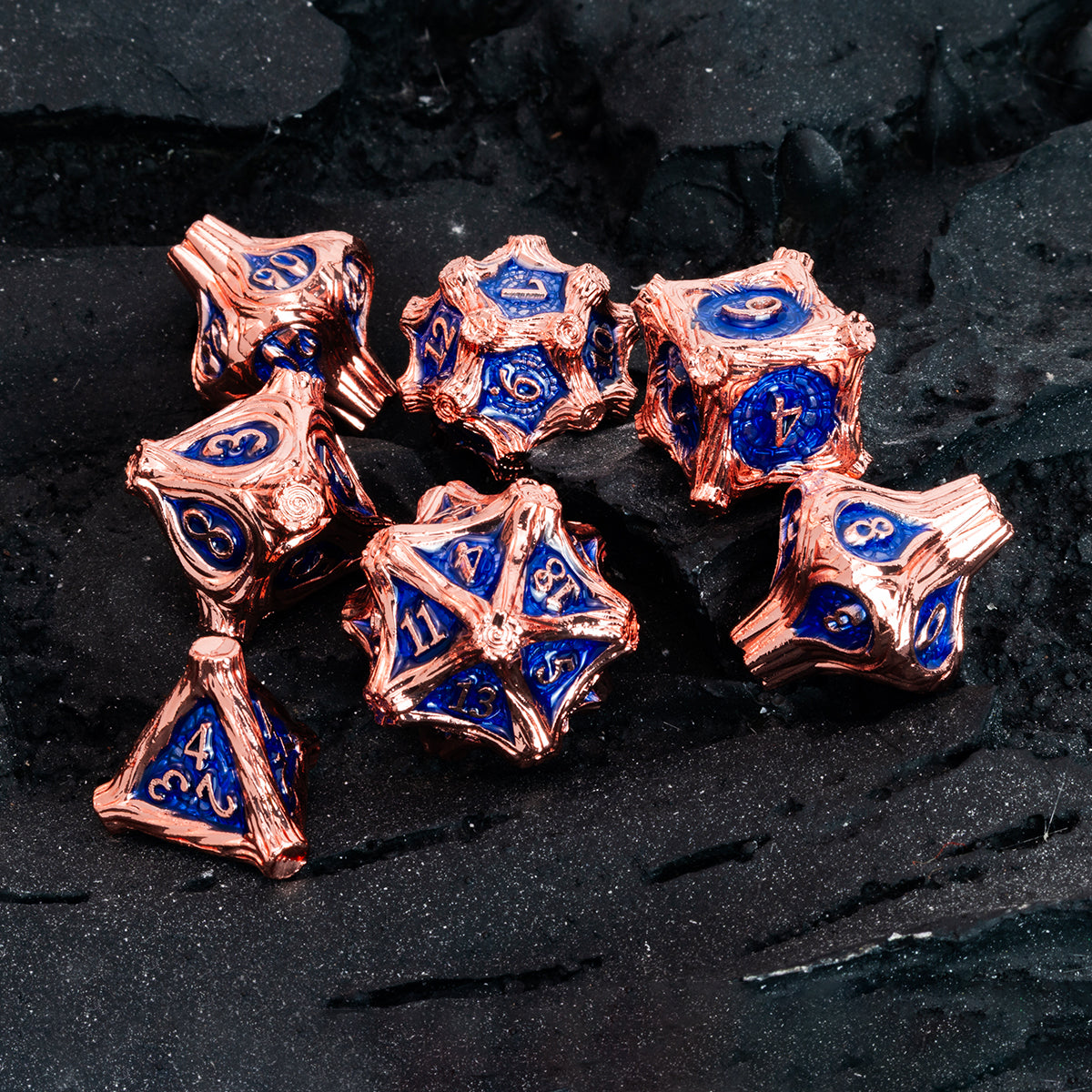 Masters Dice Timberbound No.1 – Premium Metal Dice Set for DND Fans & Dungeon Masters