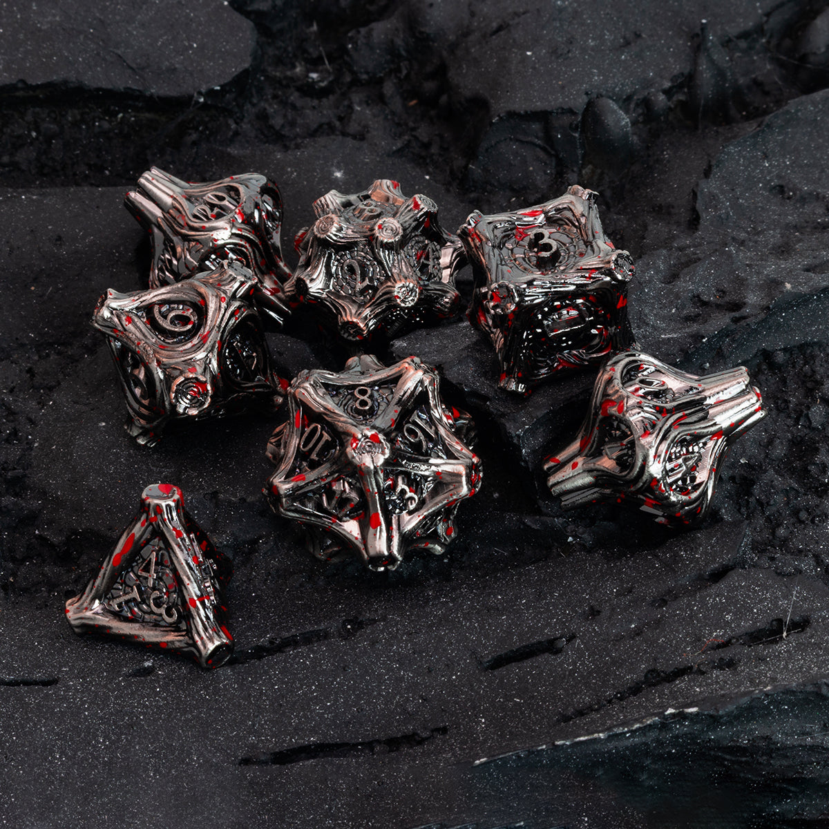 Masters Dice Timberbound No.1 – Premium Metal Dice Set for DND Fans & Dungeon Masters