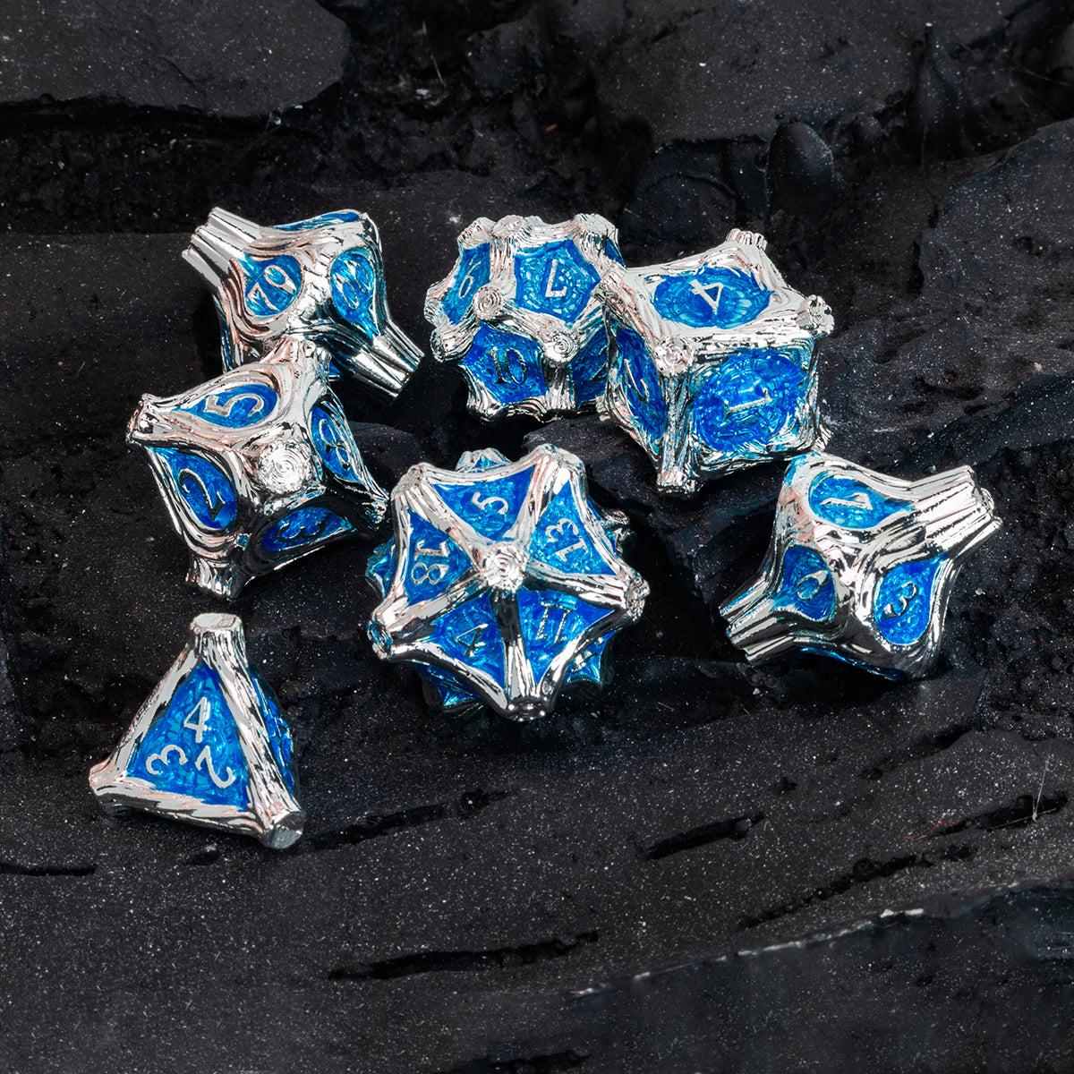 Masters Dice Timberbound No.1 – Premium Metal Dice Set for DND Fans & Dungeon Masters