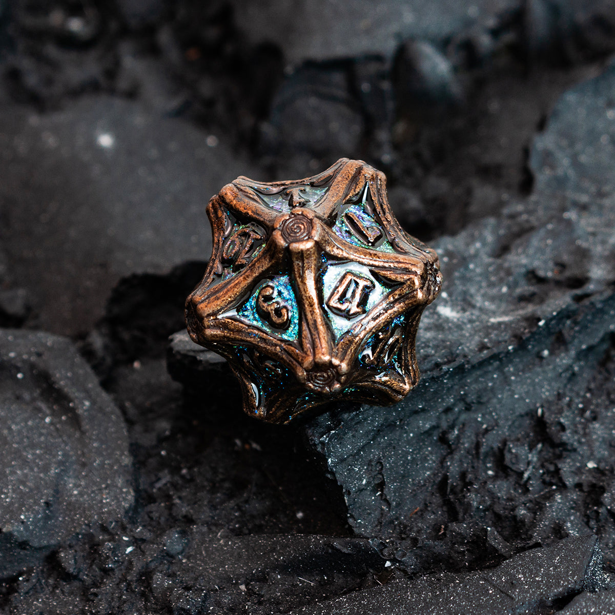 Masters Dice Timberbound No.1 – Premium Metal Dice Set for DND Fans & Dungeon Masters