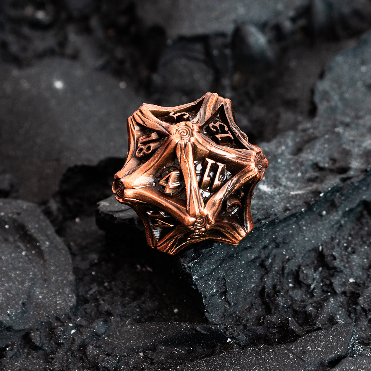 Masters Dice Timberbound No.1 – Premium Metal Dice Set for DND Fans & Dungeon Masters