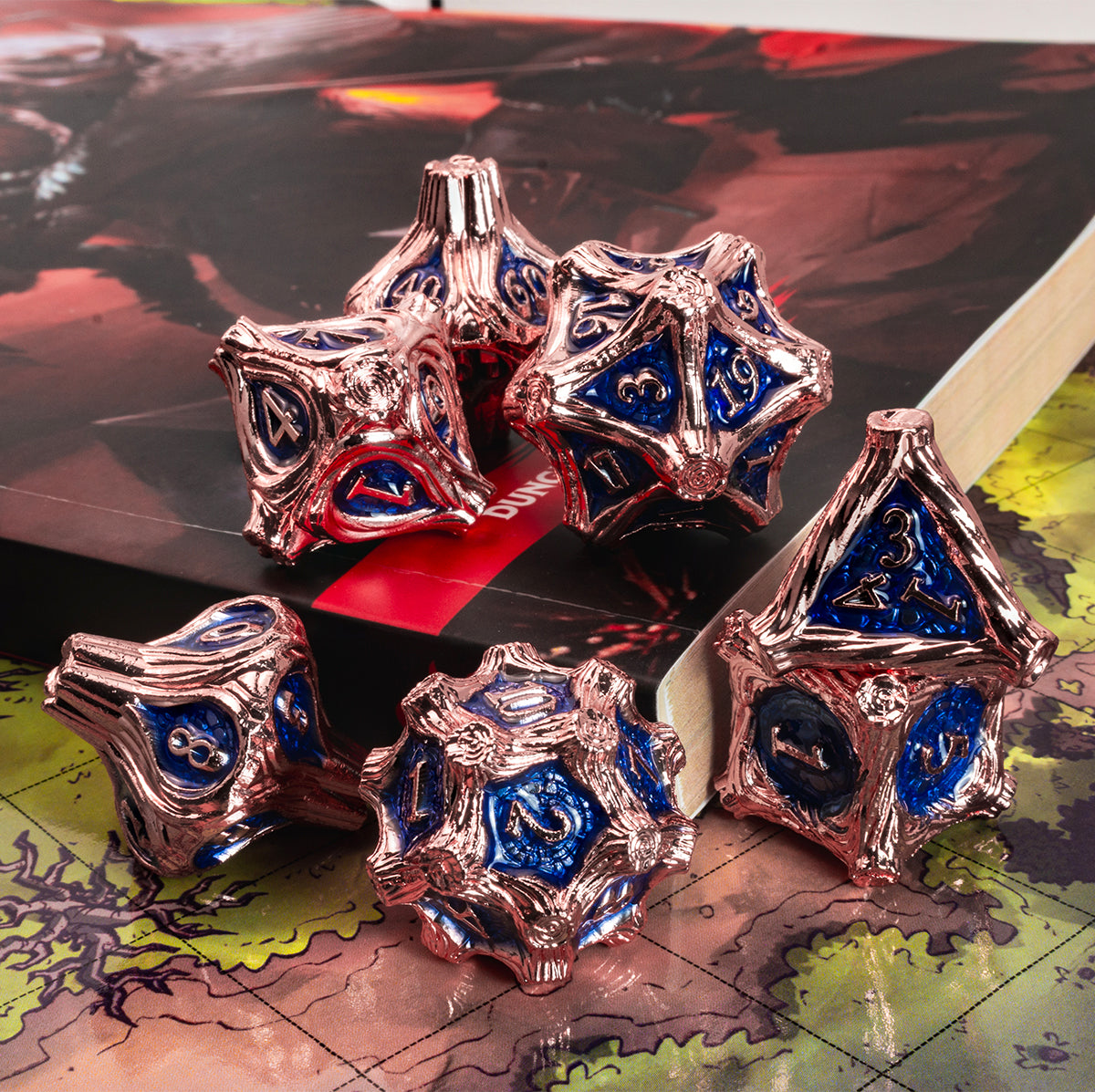 Masters Dice Timberbound No.1 – Premium Metal Dice Set for DND Fans & Dungeon Masters
