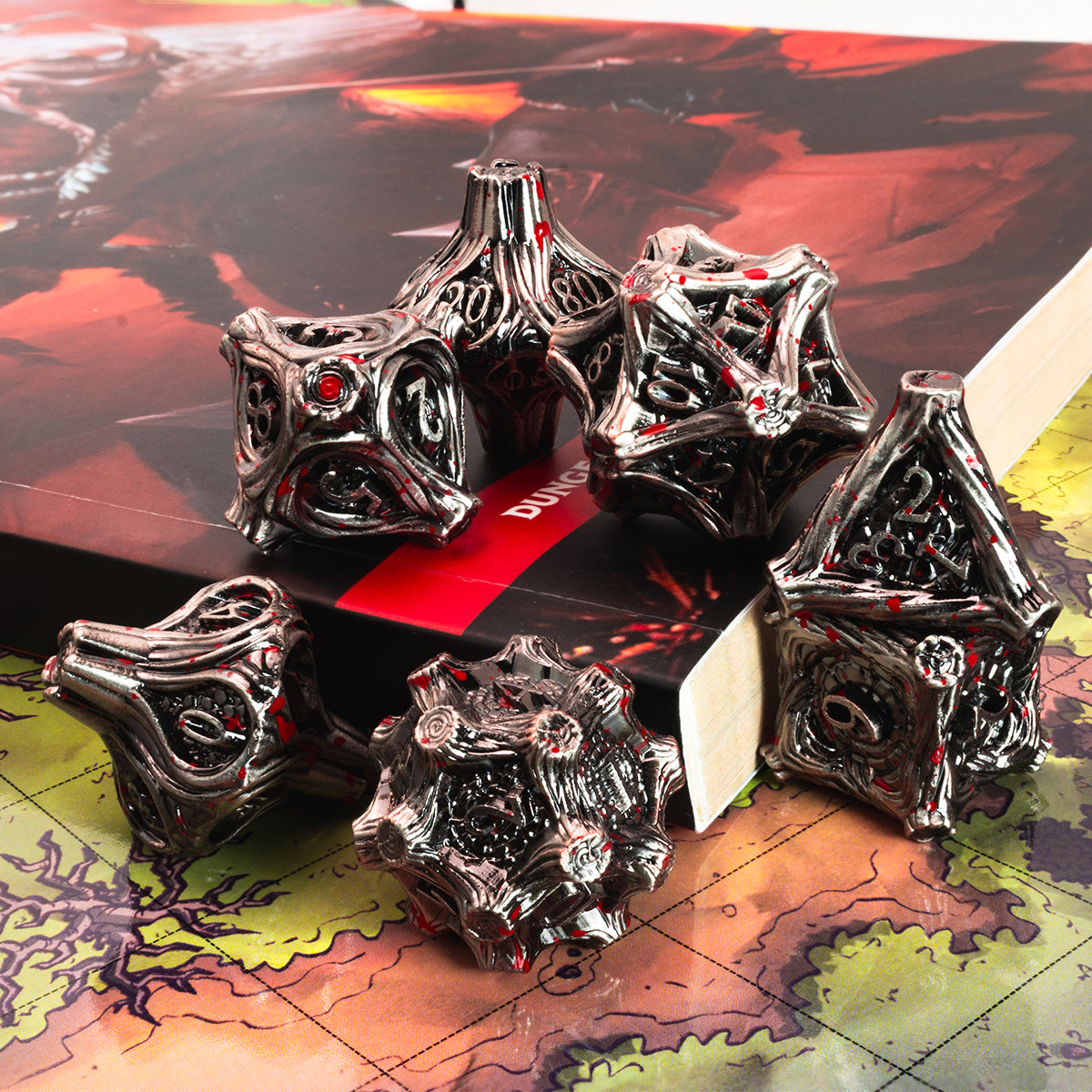 Masters Dice Timberbound No.1 – Premium Metal Dice Set for DND Fans & Dungeon Masters