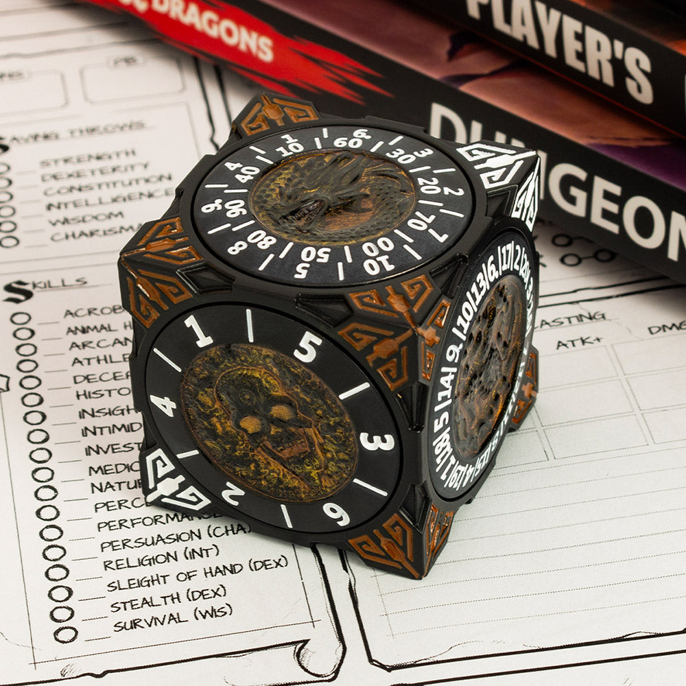 Dadi Reliquia dei Maestri #000 – Spinner Eredità di Classe | Dadi Metallici a Doppio Spinner 7-in-1