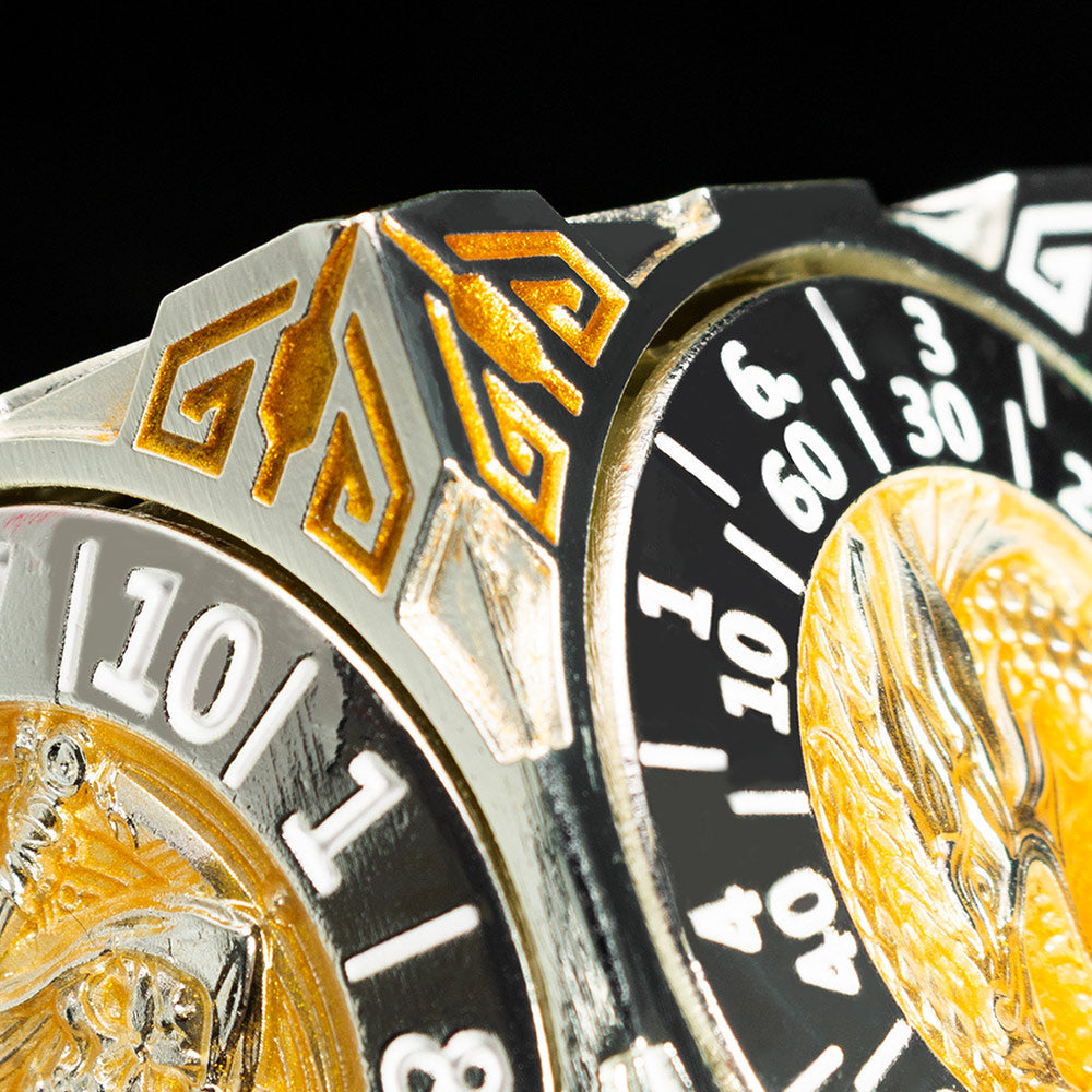 Masters Dice Relic #000 – Class Legacy Spinner | 7-in-1 Dual-Spinner-Metallwürfel