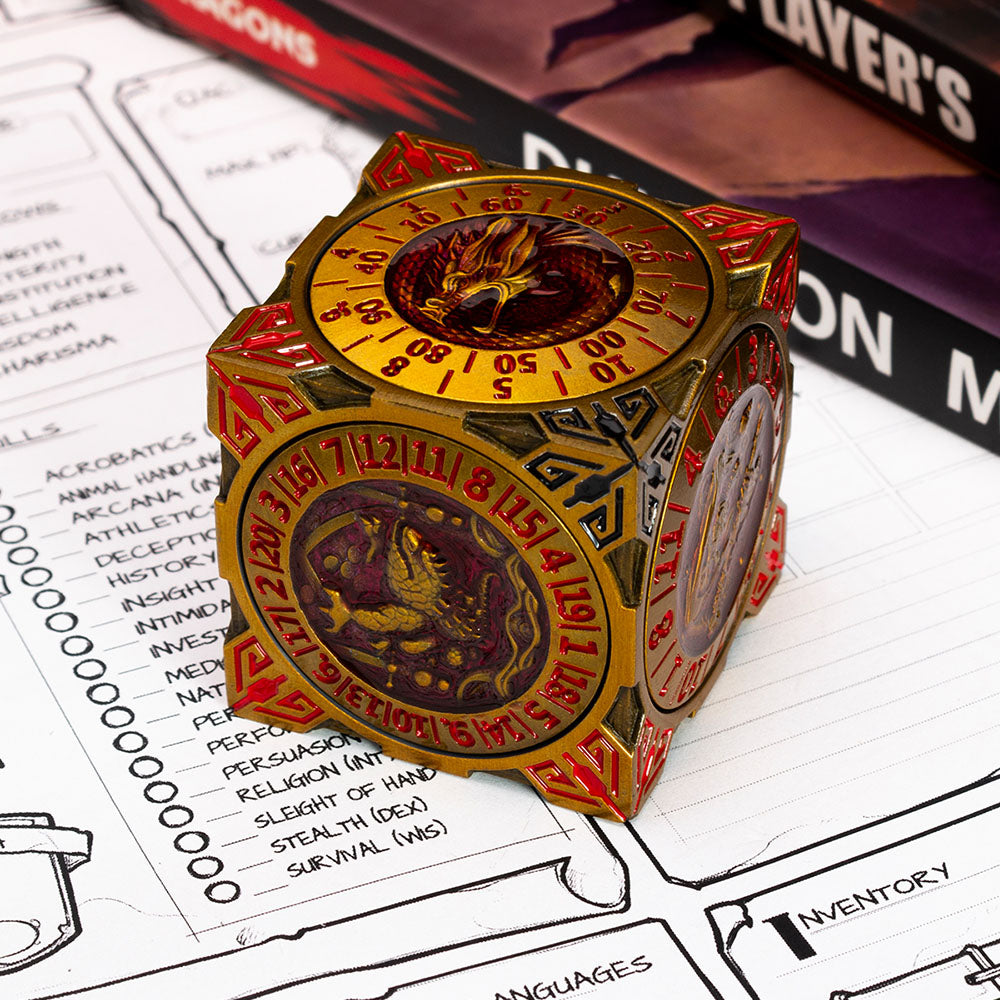 Masters Dice Relic #000 – Class Legacy Spinner | 7-in-1 Dual-Spinner-Metallwürfel