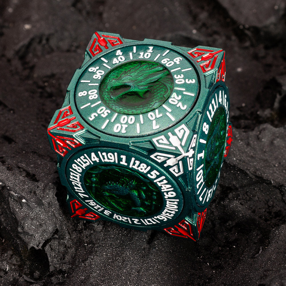 Masters Dice Relic #000 – Class Legacy Spinner | 7-in-1 Dual-Spinner-Metallwürfel