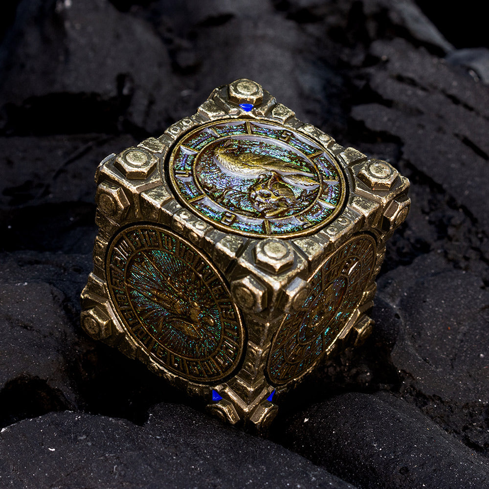 Masters Dice Relic #003 – Hell & Halo | 7 -in-1 Spinner Metal Dice