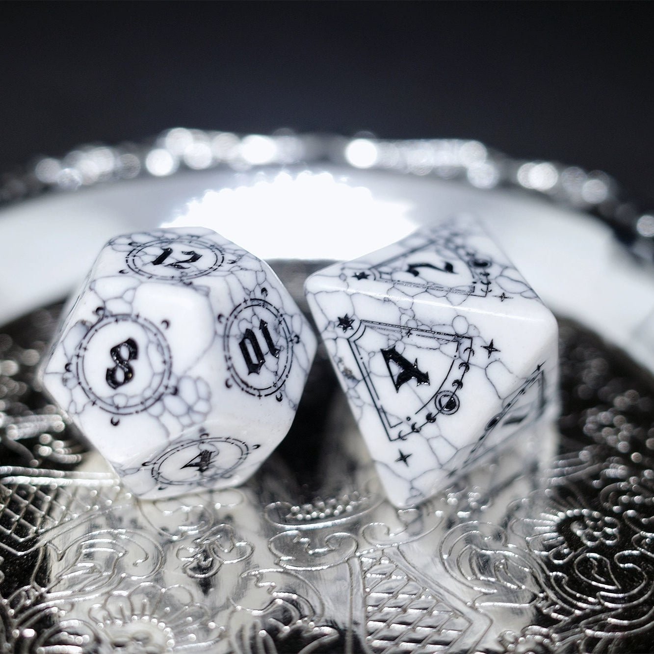 Turquoise Dice Synthetic Gemstone COC Dungeons & Dragons Dnd Warhammer Dice TRPG - Masters Dice