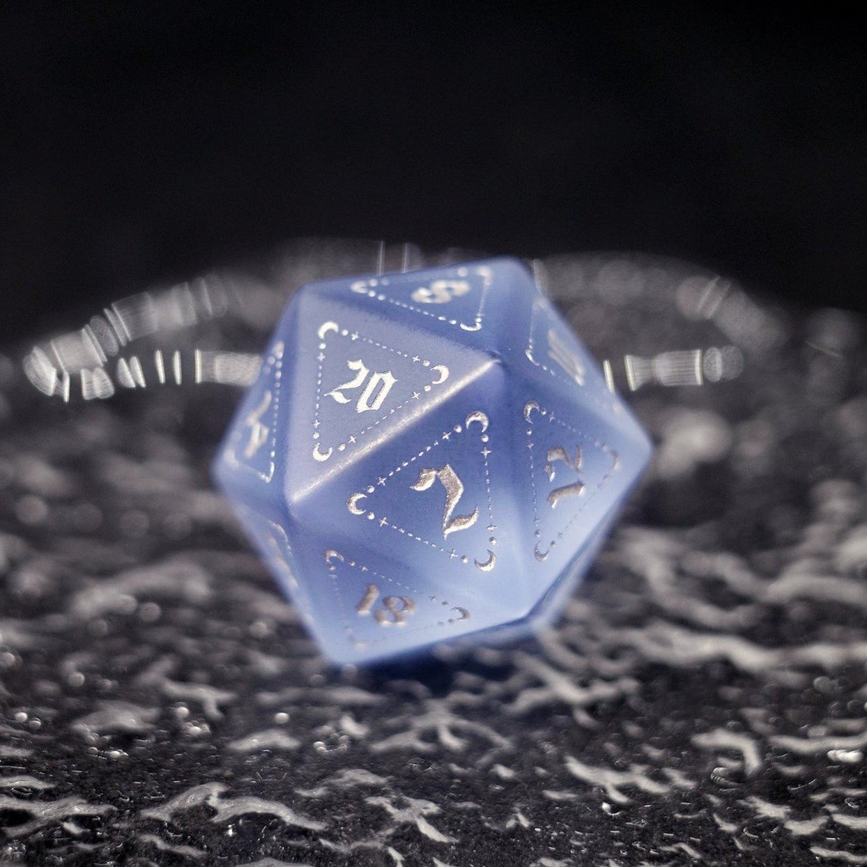 Starmoon Brilliance Scrub Purple Zircon Jewel Dice COC Dungeons & Dragons Dnd TRPG - Masters Dice