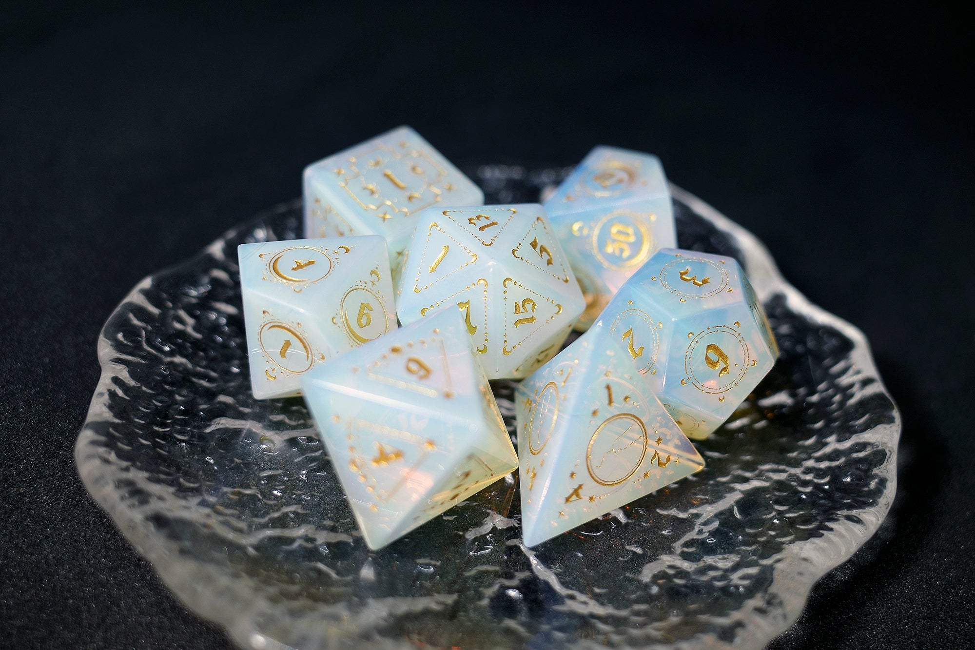 Opal Gem Dice COC Dungeons & Dragons Dnd TRPG Warhammer - Masters Dice
