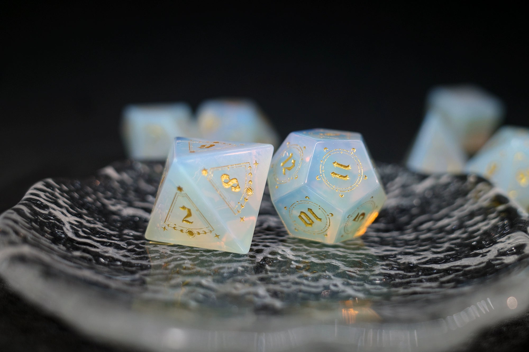 Opal Gem Dice COC Dungeons & Dragons Dnd TRPG Warhammer - Masters Dice