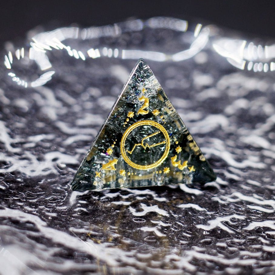 Black Zircon Lightning Popping Gem Dice COC Dragons And Dungeons Dnd TRPG - Masters Dice