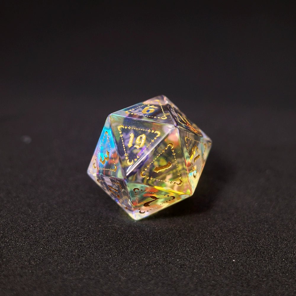 Symphony Crystal Gem Dice COC Dungeons & Dragons Dnd Warhammer Cthulhu TRPG - Masters Dice
