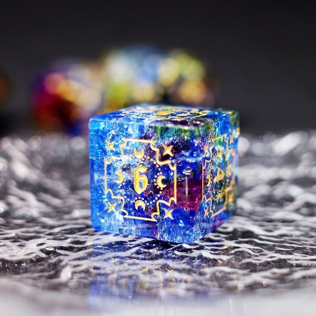 Storm Sanctuary Popcorn Glazed Dice Jewel COC Dragons & Dungeons Dnd TRPG - Masters Dice