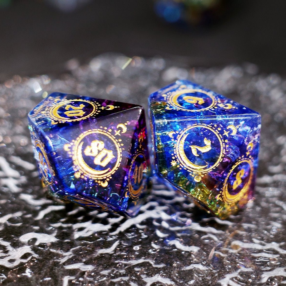 Storm Sanctuary Popcorn Glazed Dice Jewel COC Dragons & Dungeons Dnd TRPG - Masters Dice