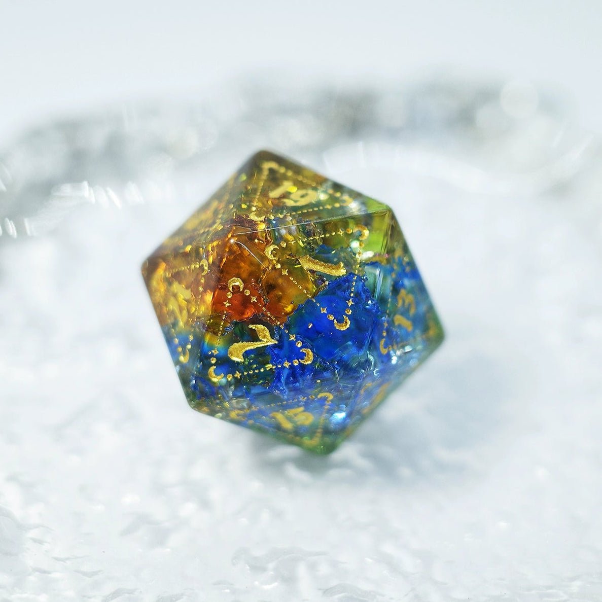 Colored Dragon Tia Matt Glazed Dice Jewel COC Dragons & Dungeons Dnd TRPG - Masters Dice