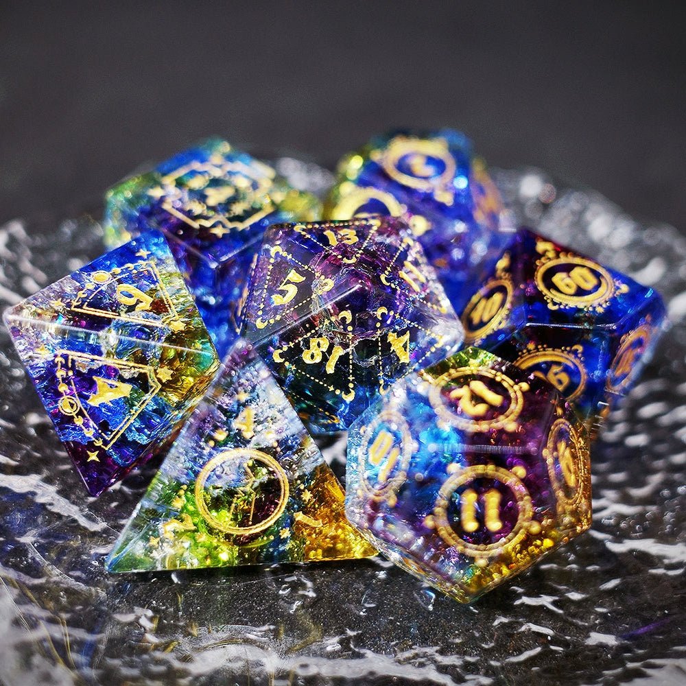 Storm Sanctuary Popcorn Glazed Dice Jewel COC Dragons & Dungeons Dnd TRPG - Masters Dice