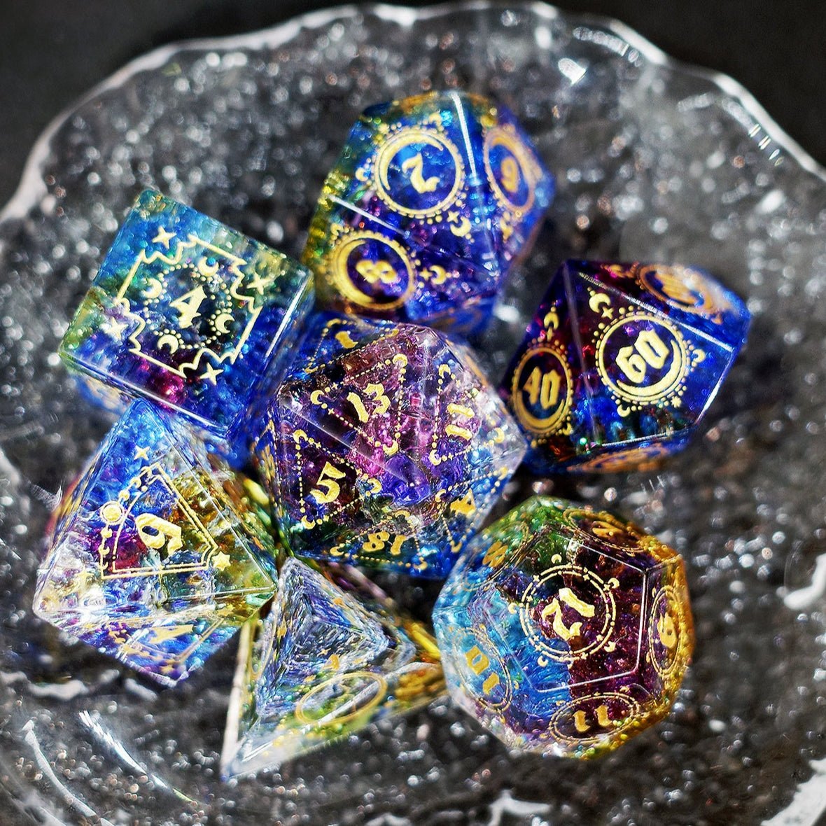 Storm Sanctuary Popcorn Glazed Dice Jewel COC Dragons & Dungeons Dnd TRPG - Masters Dice