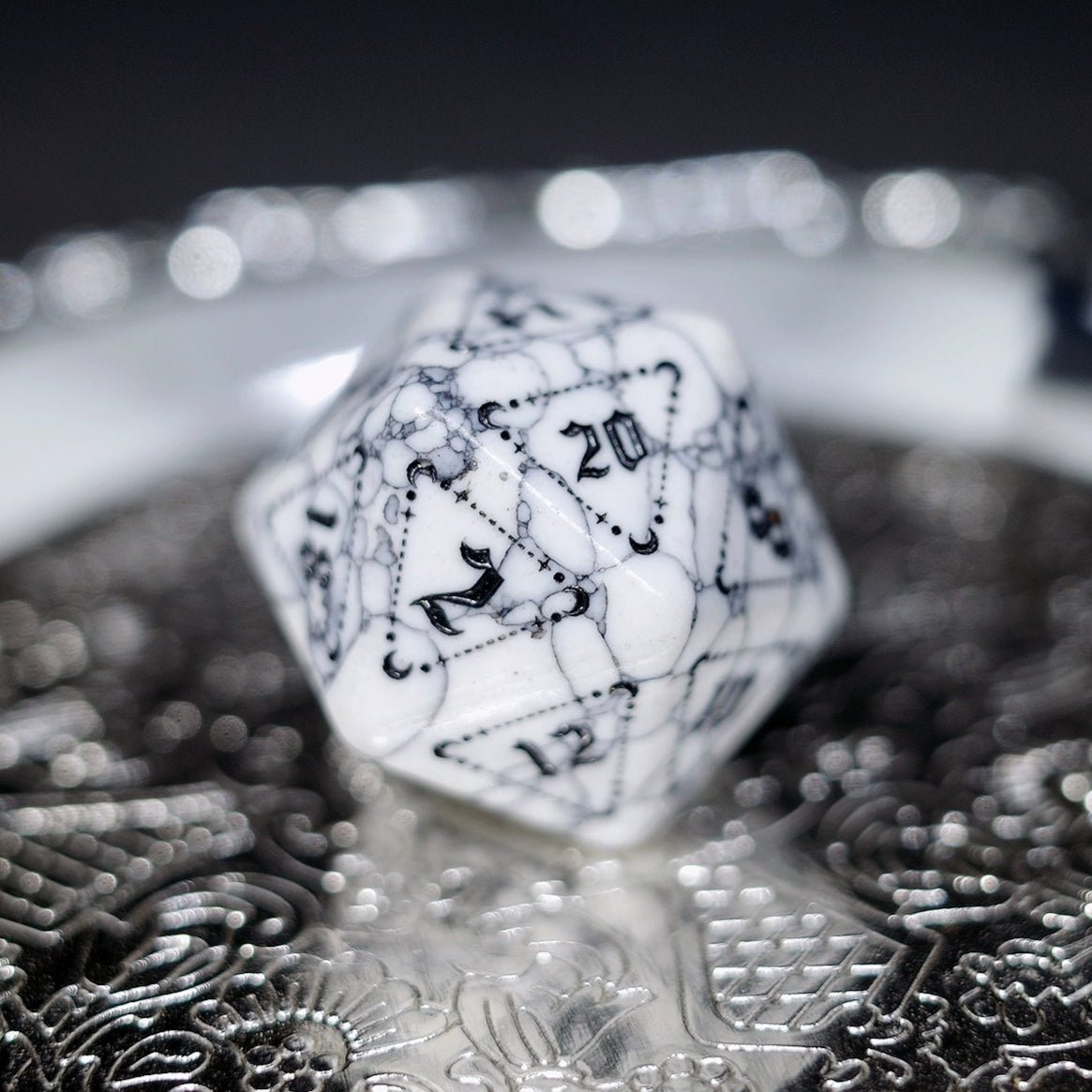 Turquoise Dice Synthetic Gemstone COC Dungeons & Dragons Dnd Warhammer Dice TRPG - Masters Dice