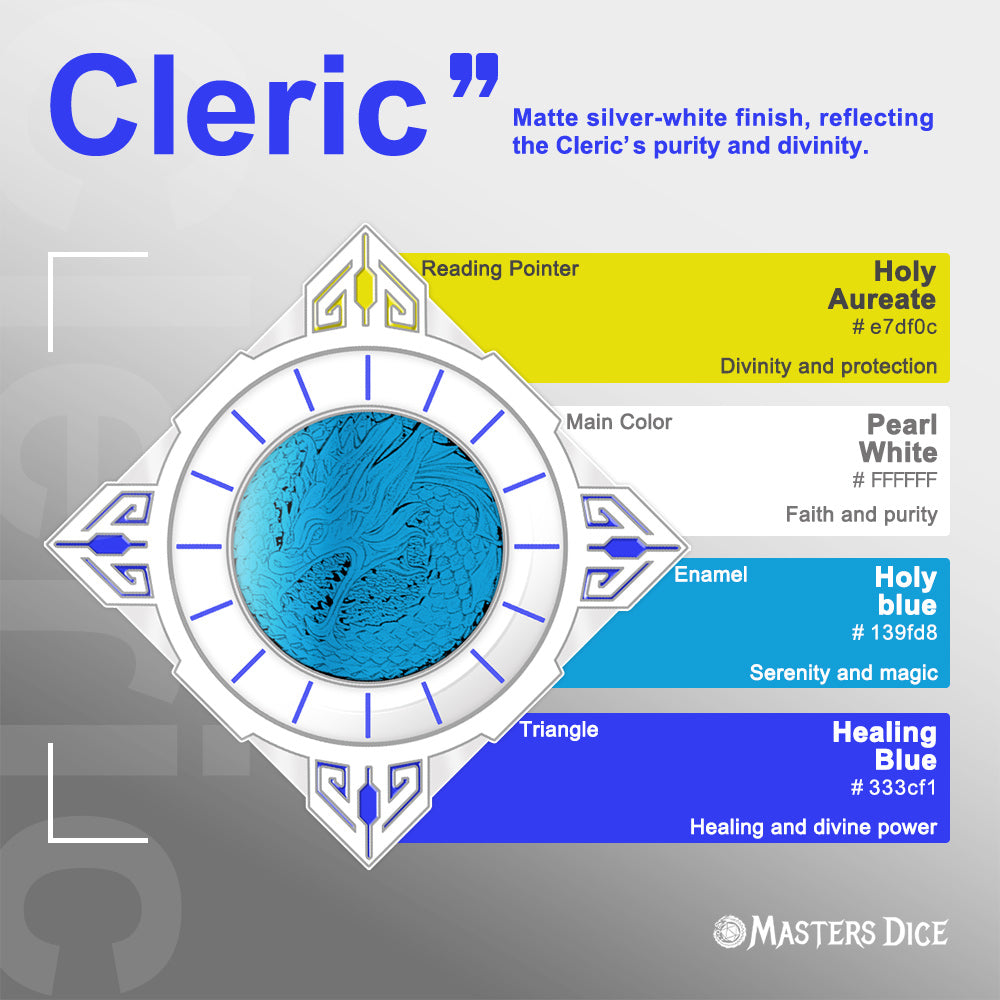 Masters Dice Relic #000 – Class Legacy Spinner | 7 -in-1 Dual-Spinner Metal Dice