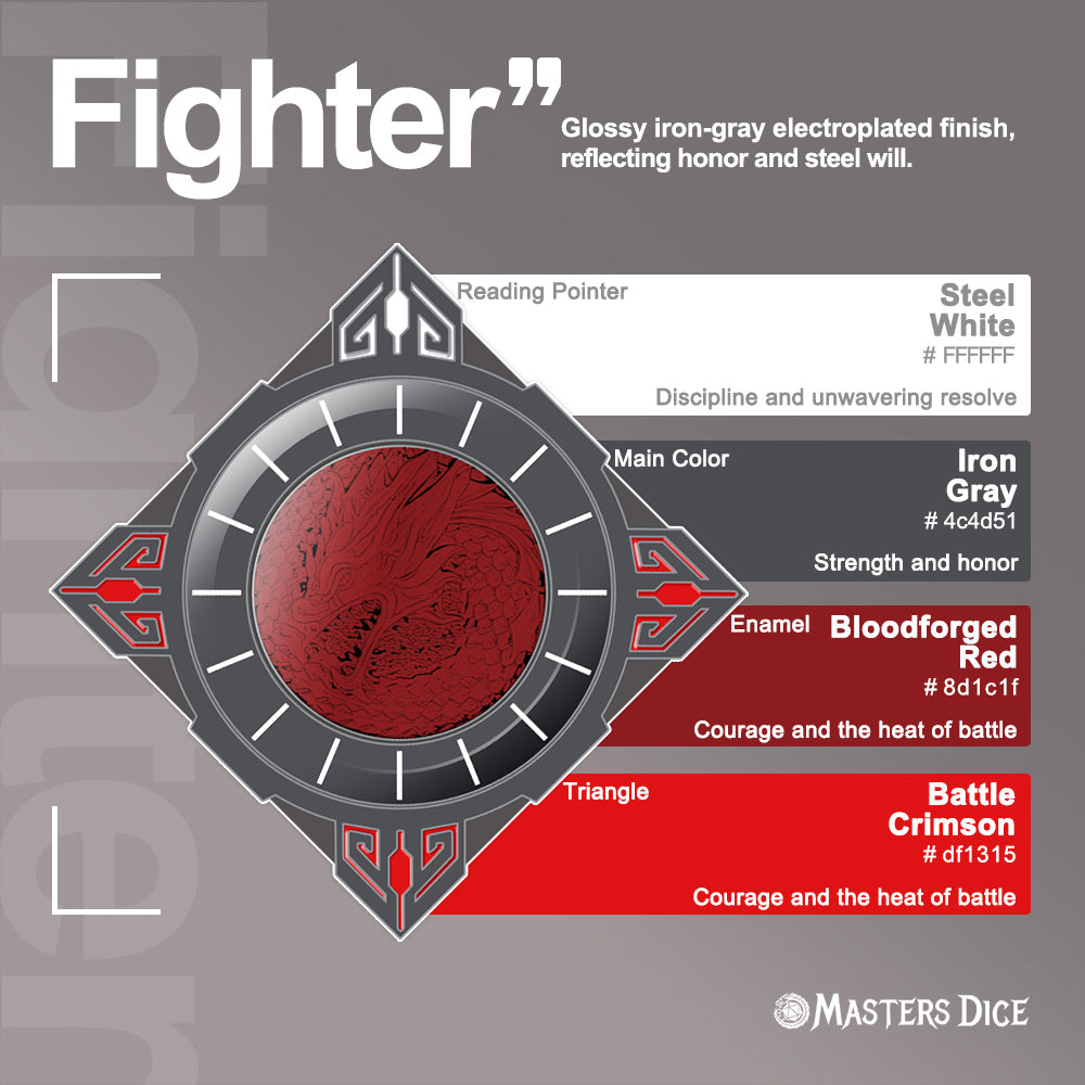 Dadi Reliquia dei Maestri #000 – Spinner Eredità di Classe | Dadi Metallici a Doppio Spinner 7-in-1