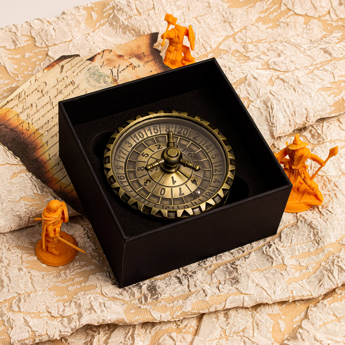 Masters Dice Talisman #001 – Dual Roulette Spinner DND Dice Set for Dungeon Masters & True Fans