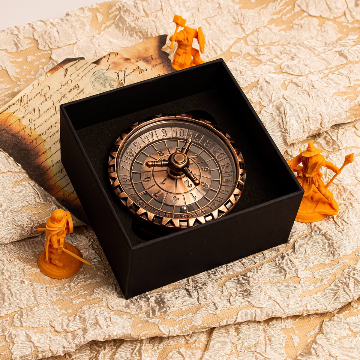 Masters Dice Talisman 001 – Dual Roulette Spinner DND Dice Set for Dungeon Masters & True Fans - Masters Dice