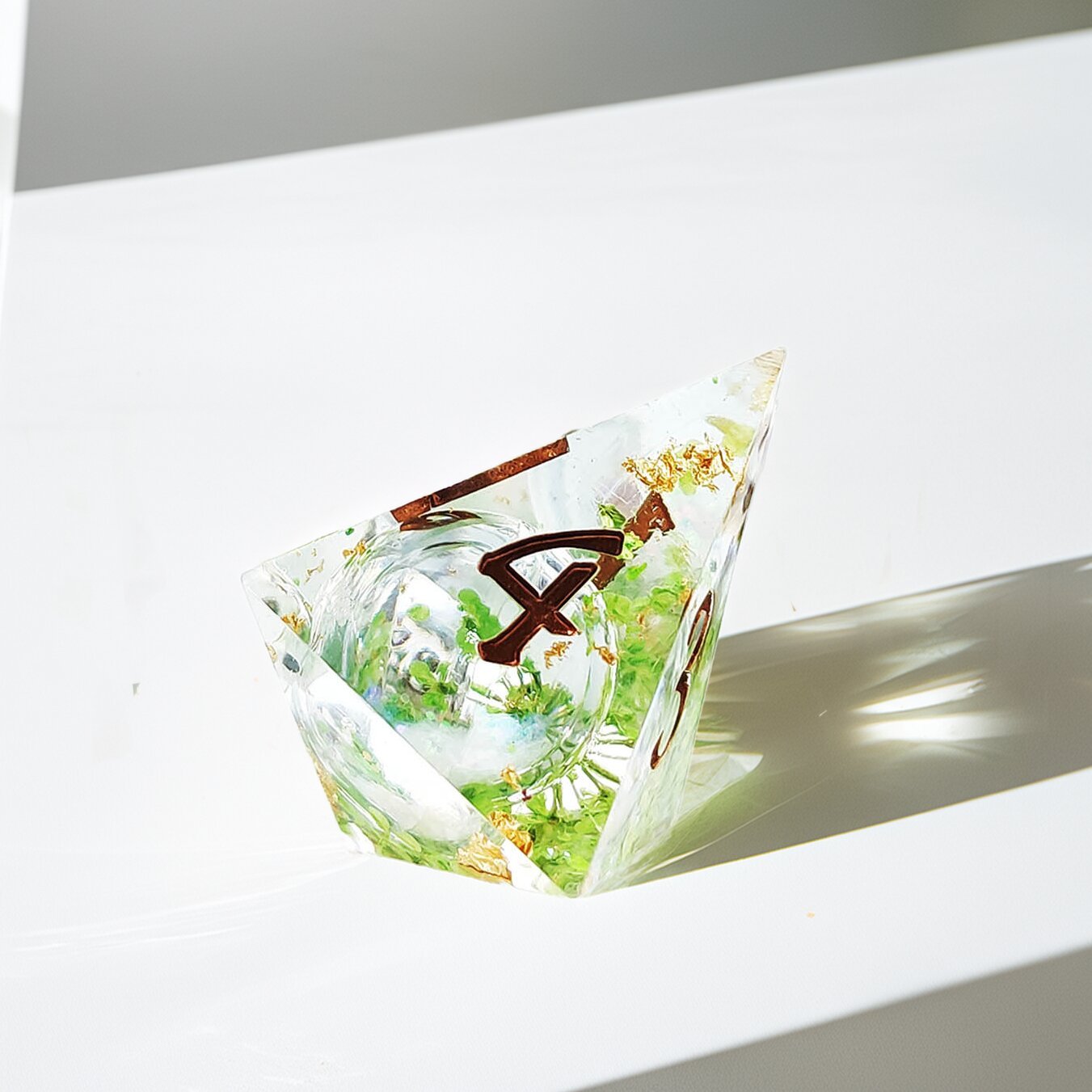 Botanical Gem Liquid Core Resin Dnd D&d Dice Set - Masters Dice