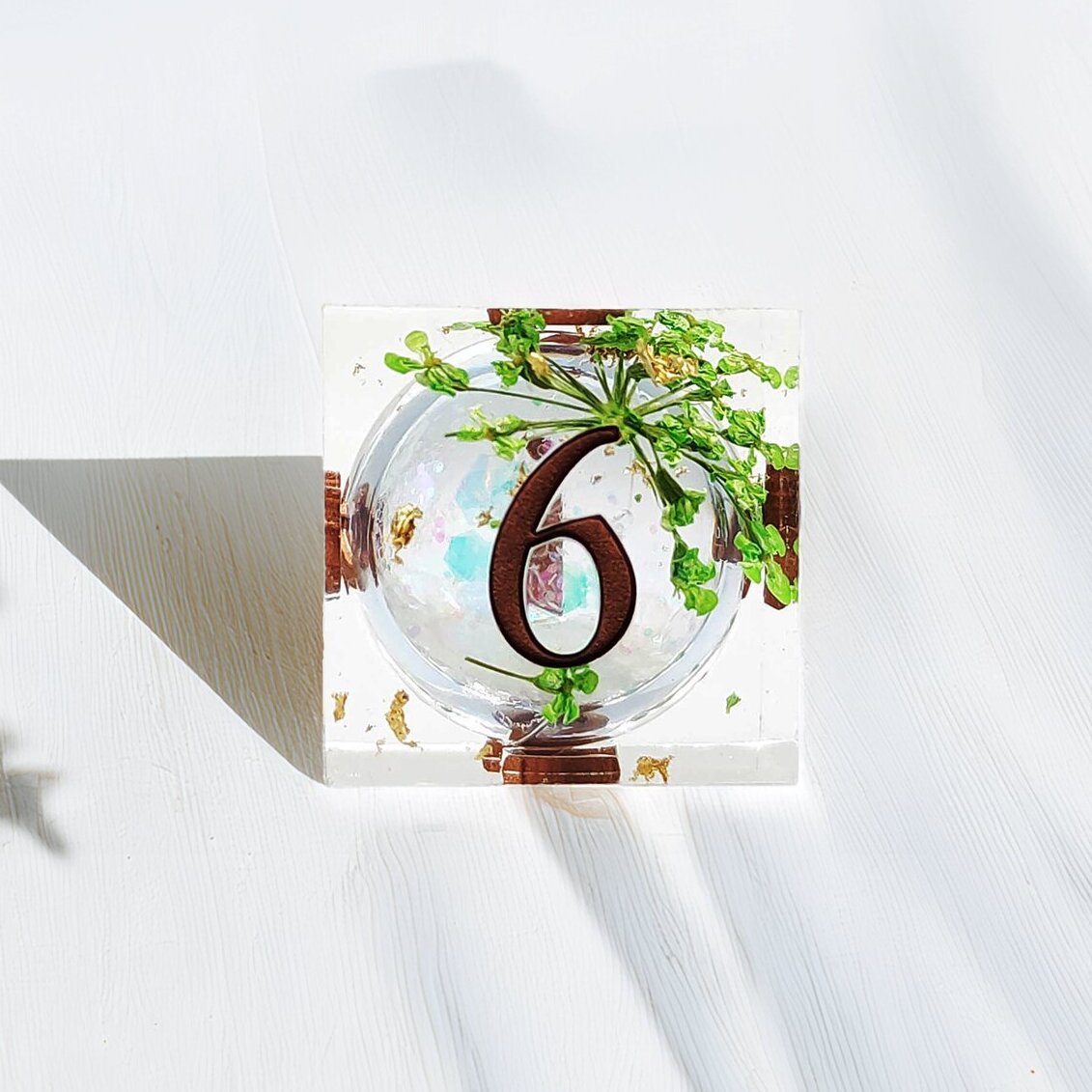 Botanical Gem Liquid Core Resin Dnd D&d Dice Set - Masters Dice