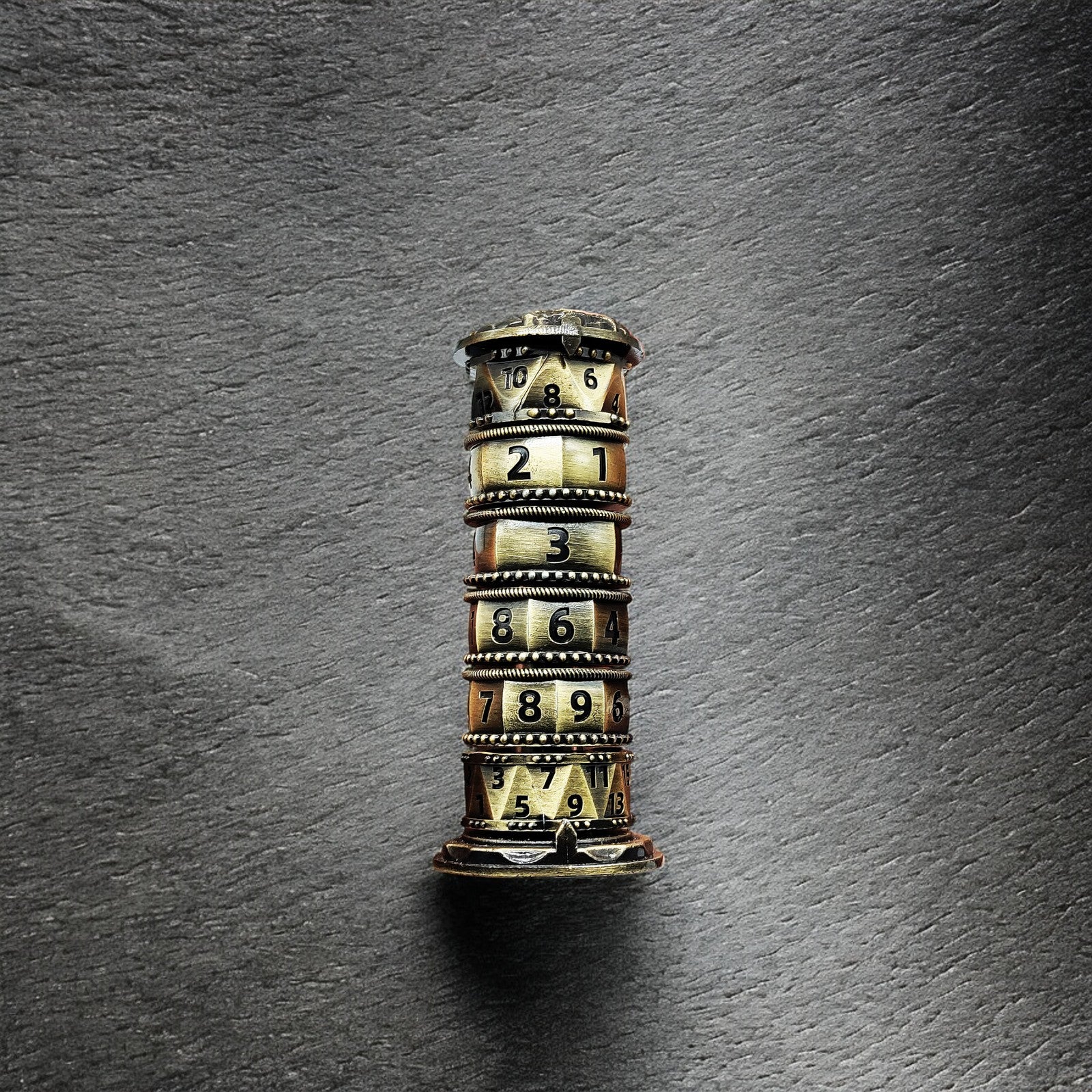 Bronze Relic Cipher Antique Bronze Cylinder 7 In 1 - Masters Dice